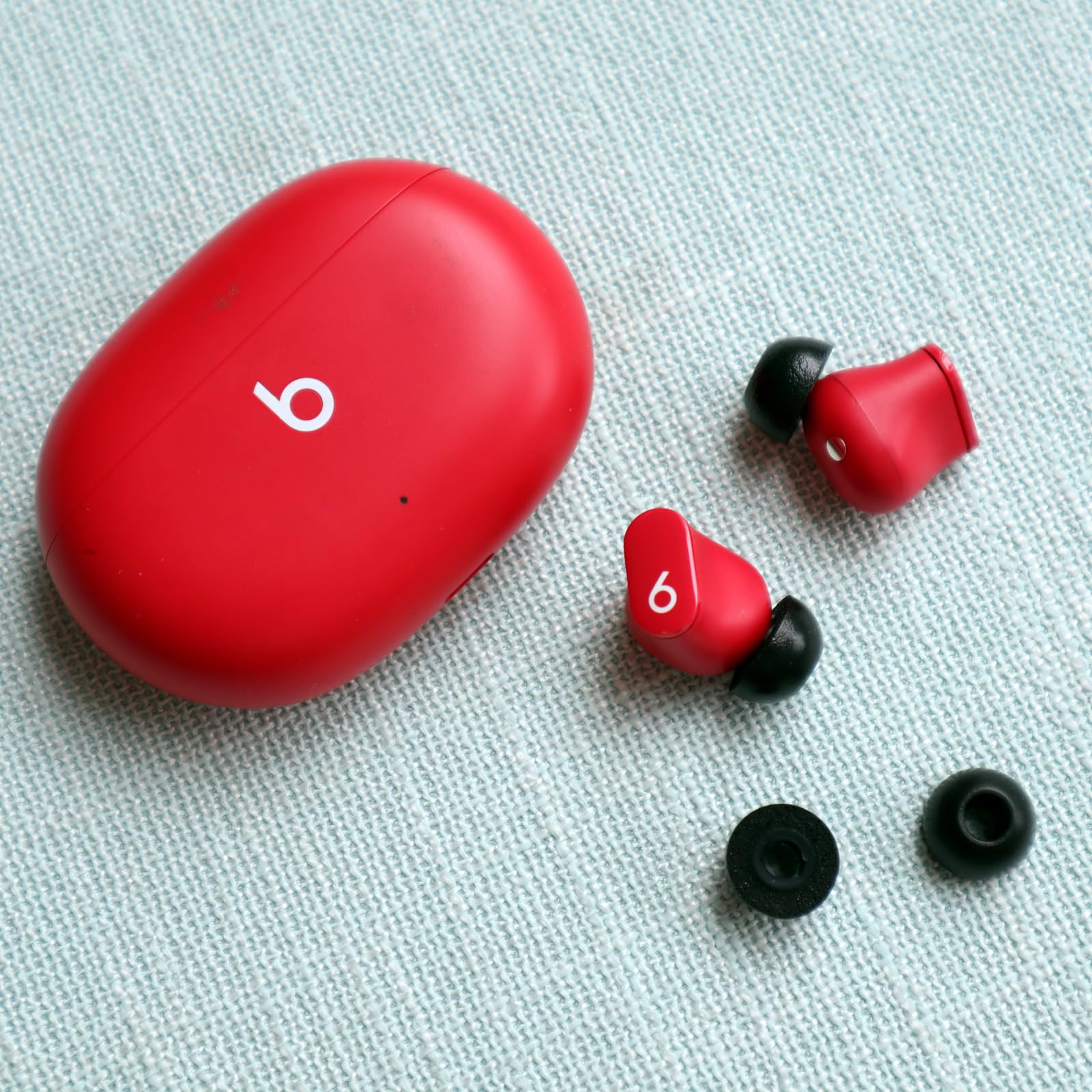 A-Focus Powerbeats Pro 2 Ohrstöpsel aus Memory-Schaum, weich, bequem, kein Silikon, passt in die Hülle, kompatibel mit Powerbeats Pro 2nd Black 6p214 L/M/S, 6 Paar