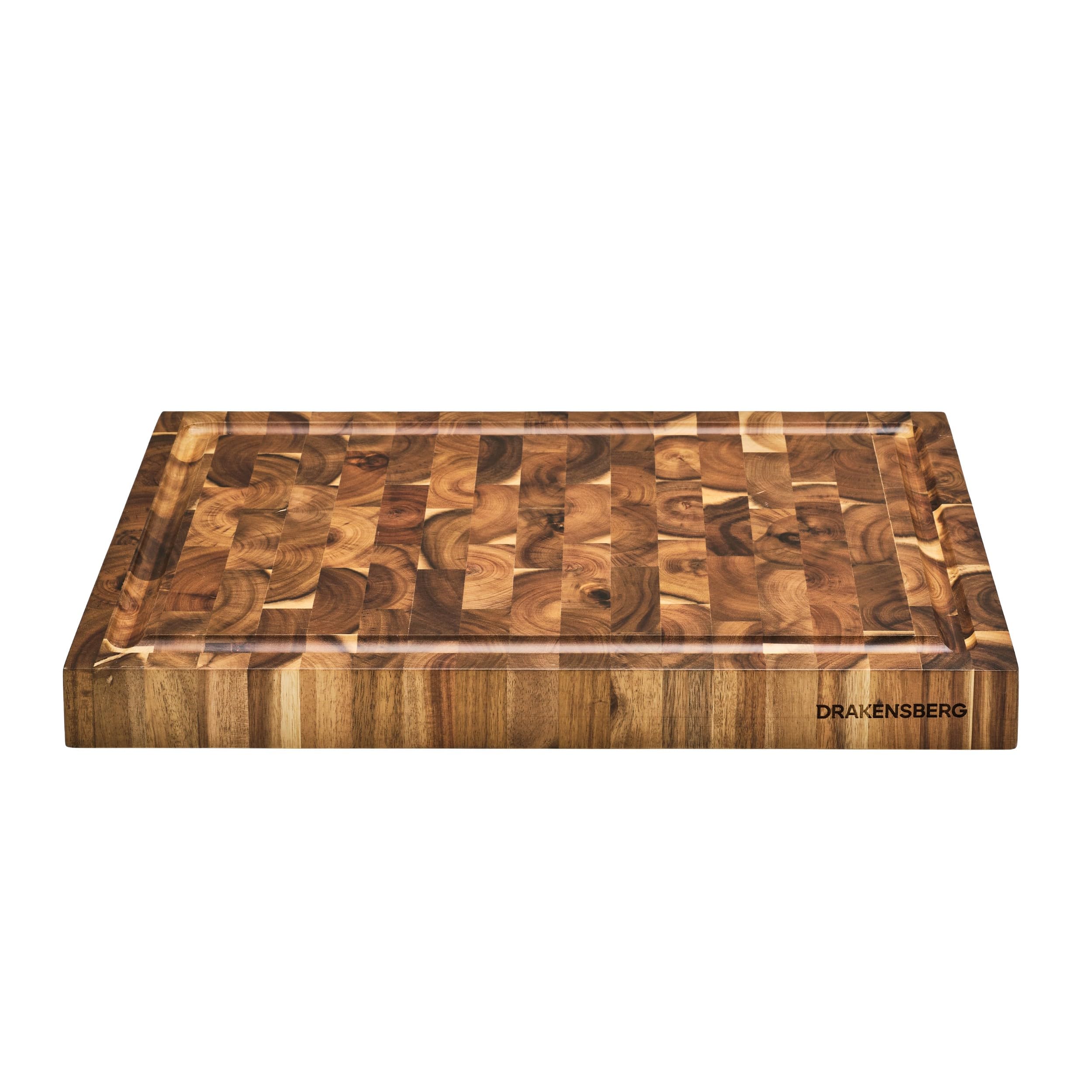 DRAKENSBERG grosses Schneidebrett 'Cooper' aus Stirnholz, Akazie, FSC, massiv, 45cm - DR00015