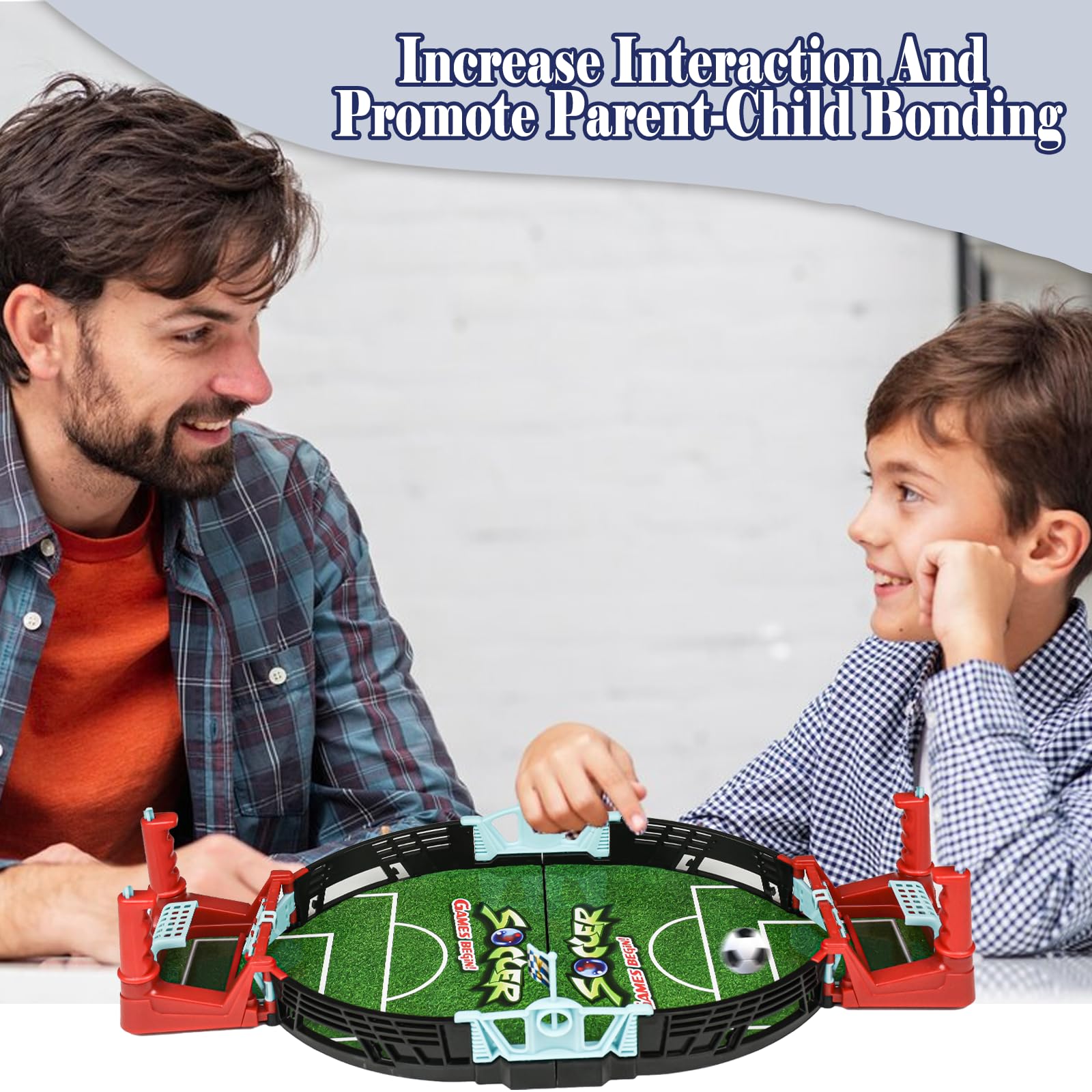 Set De 2 Jeux De Foot à Doigts – Mini Buts, Ballon, Chaussures – Jouet De Table Interactif – Pour Enfants – Développe Coordination Et Réflexes