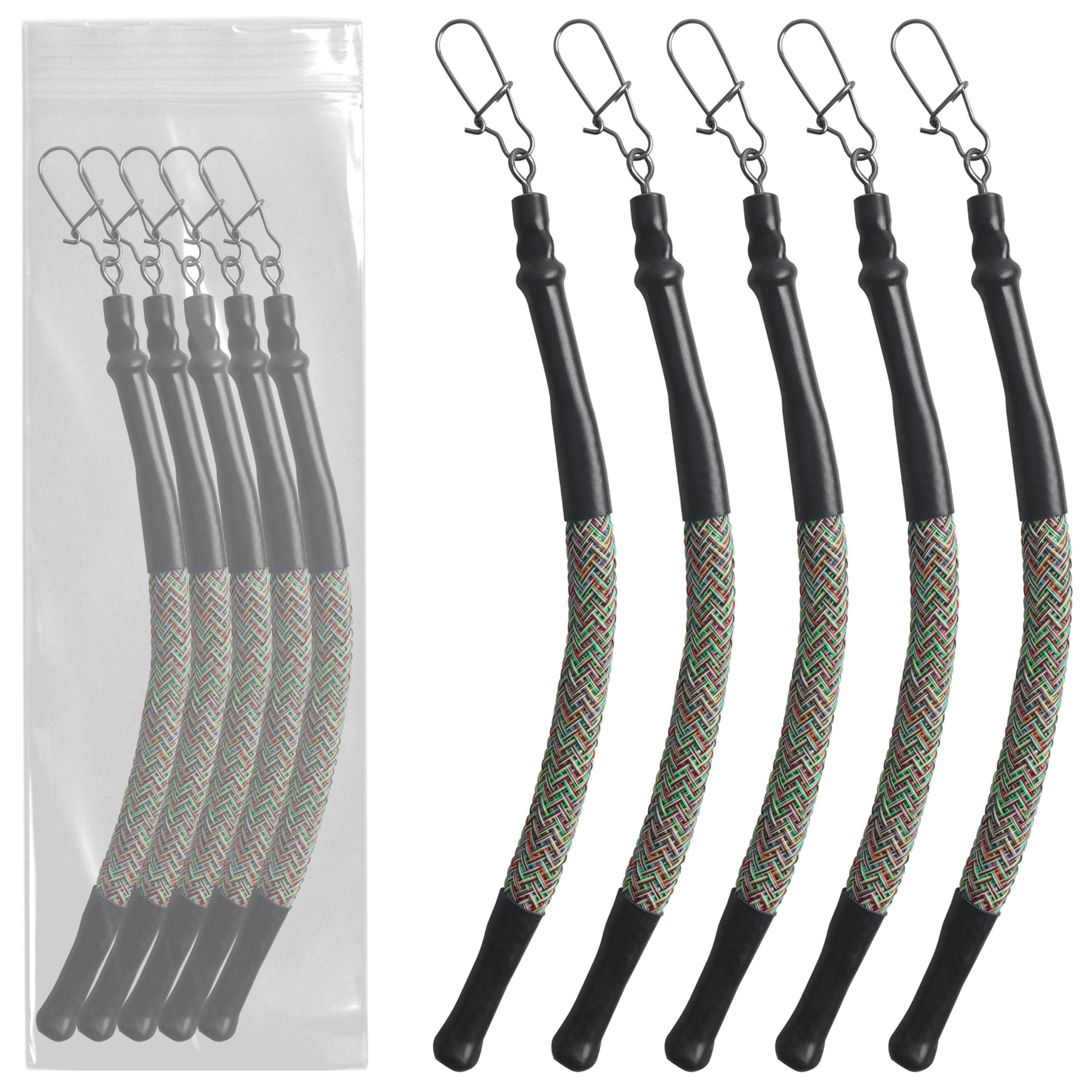 Dragging Weights for Catfishing, 5pcs Rattle Snake Dragging Weights Snagless Drag Sinkers Drift Weight for Trolling Drifting Bottom Bouncing No Snag Slip Stick Catfish Sinkers Tackle Gear