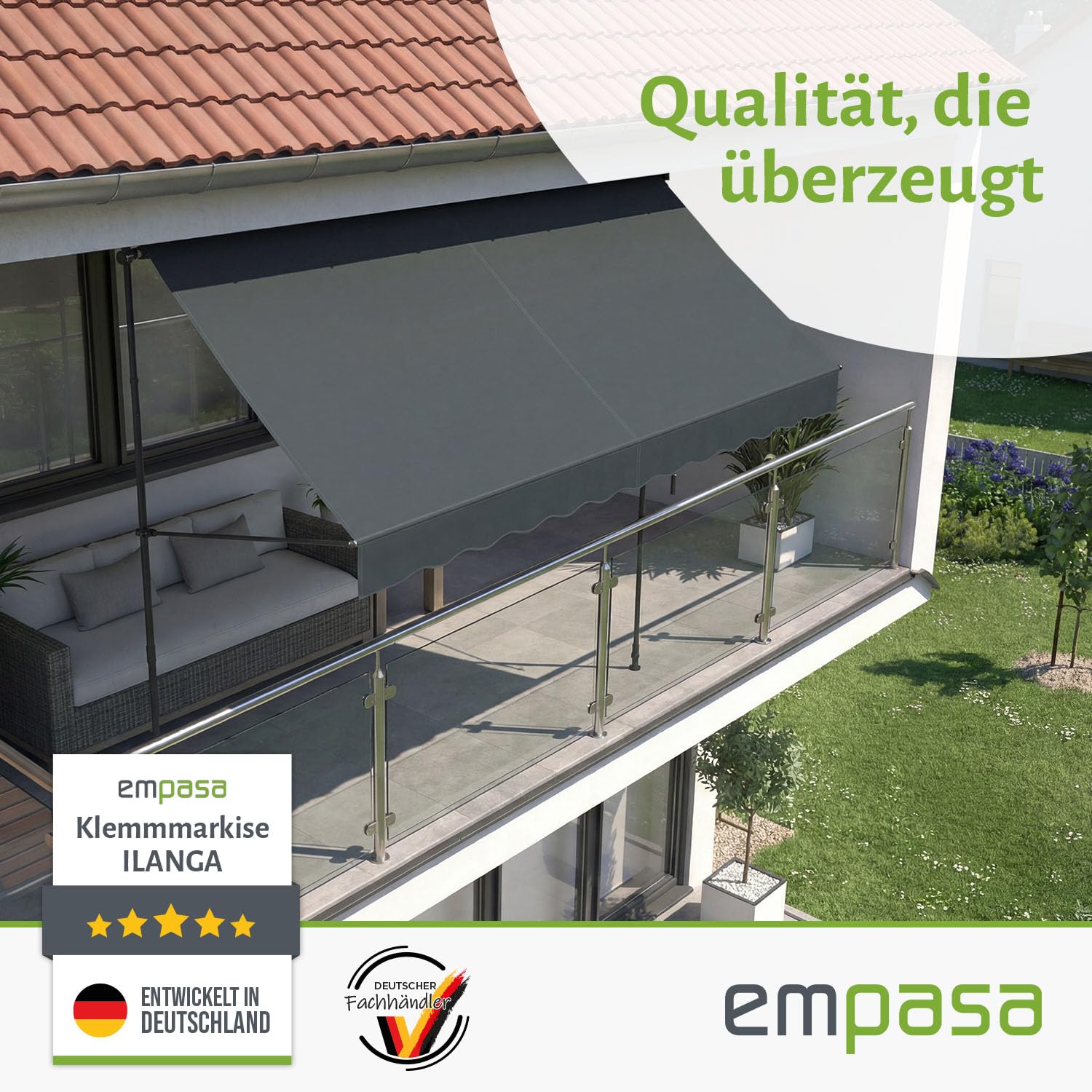 klemm markise 5 meter empasa Klemmmarkise 'ILANGA' Balkon Klemm-Markise Select::A Dschungelcamp 2025: Diese Kandidaten bright colors