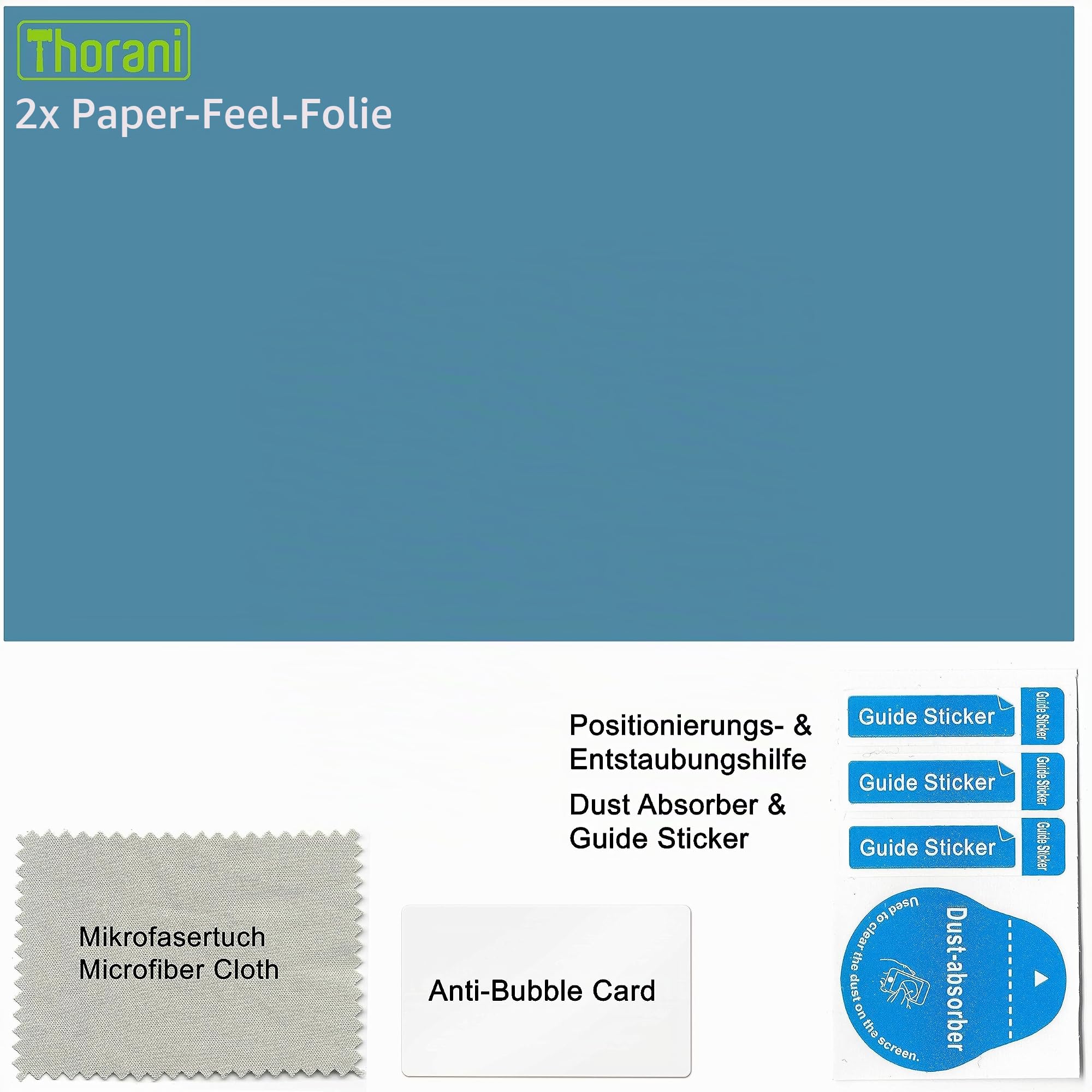 2 Stück Paper-Feel Schreib- & Zeichenfolie für 15.6 Zoll (16:9) Laptops, kompatibel mit Smart-Pencils und Stylus