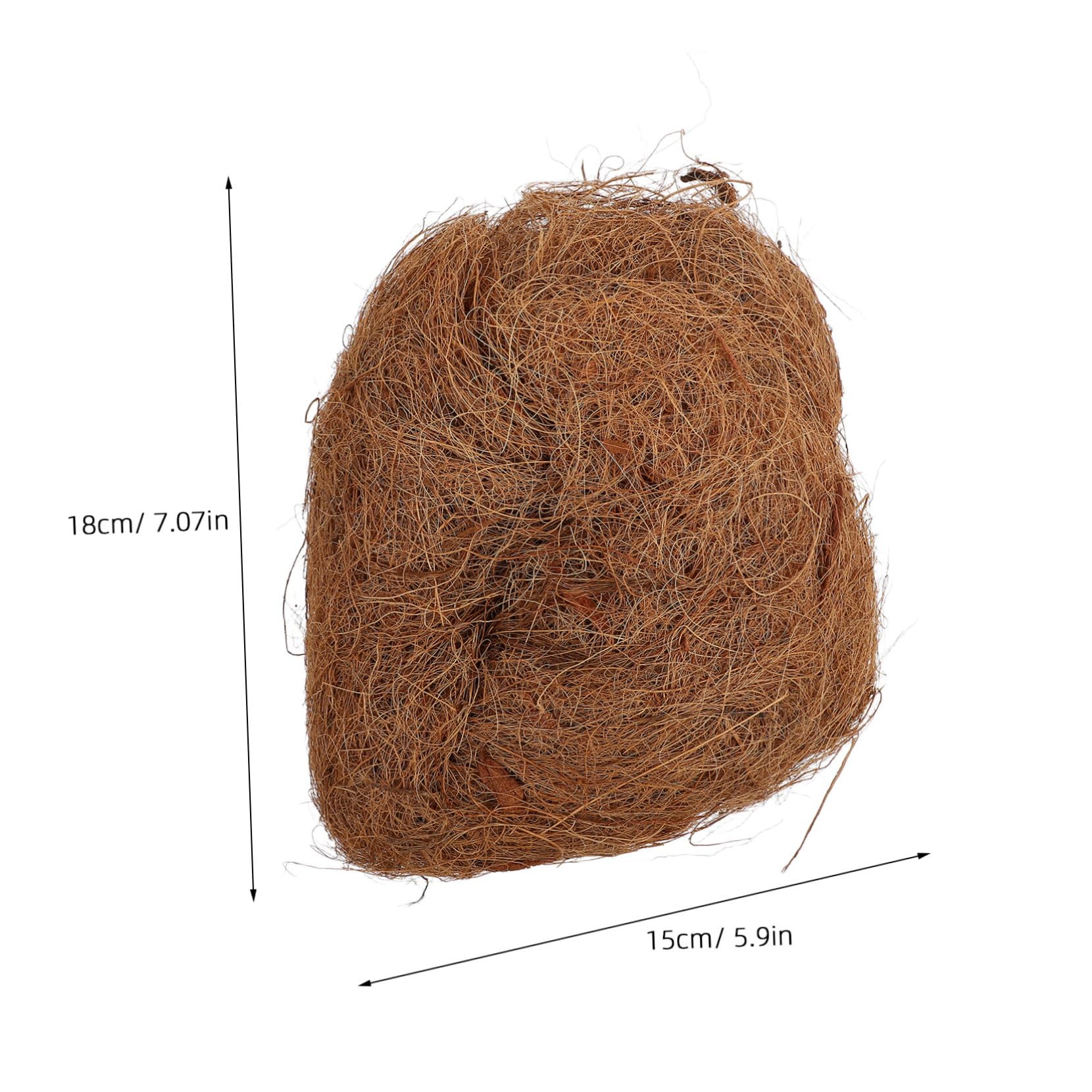 Yardwe 100G Coconut Fiber Bird Nesting Material Warm Breathable Bedding for Small Animals Birds Excellent Ventilation Airflow for Cozy Nesting Indoors Outdoors