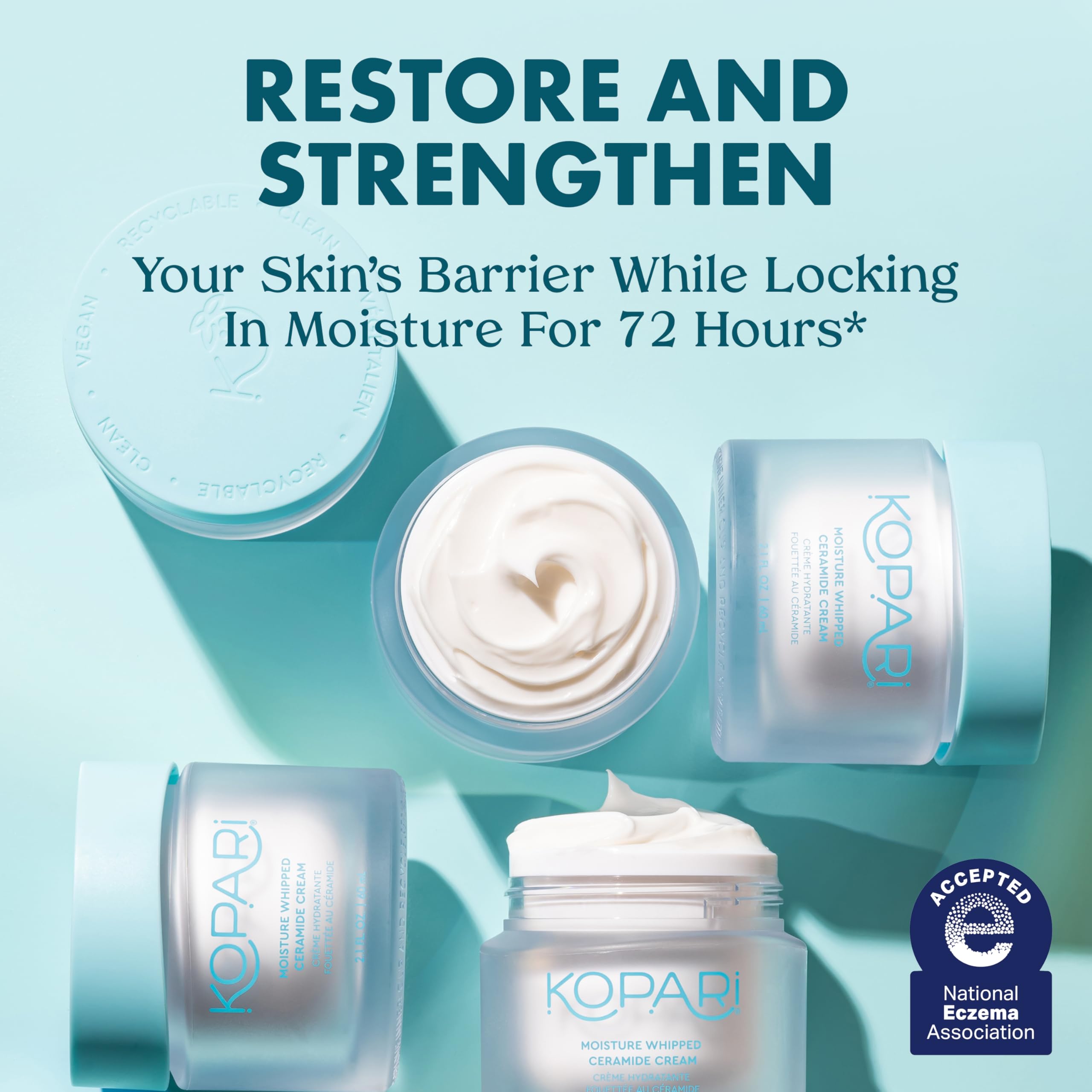 Amazon.com: Kopari Moisture Whipped Ceramide Cream | Hydrate and
