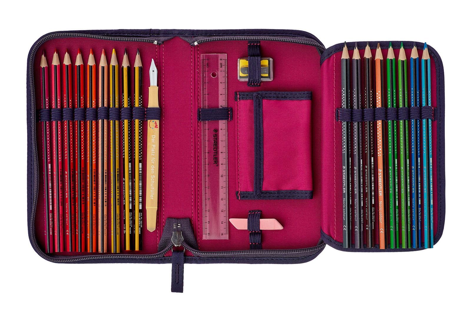 DerDieDas ErgoFlex MAX Superflash Neon tornister szkolny 5-częściowy Neon Star