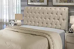 Cabeceira De Cama Box Art Paris - Casal 140cm X 130cm Marfim