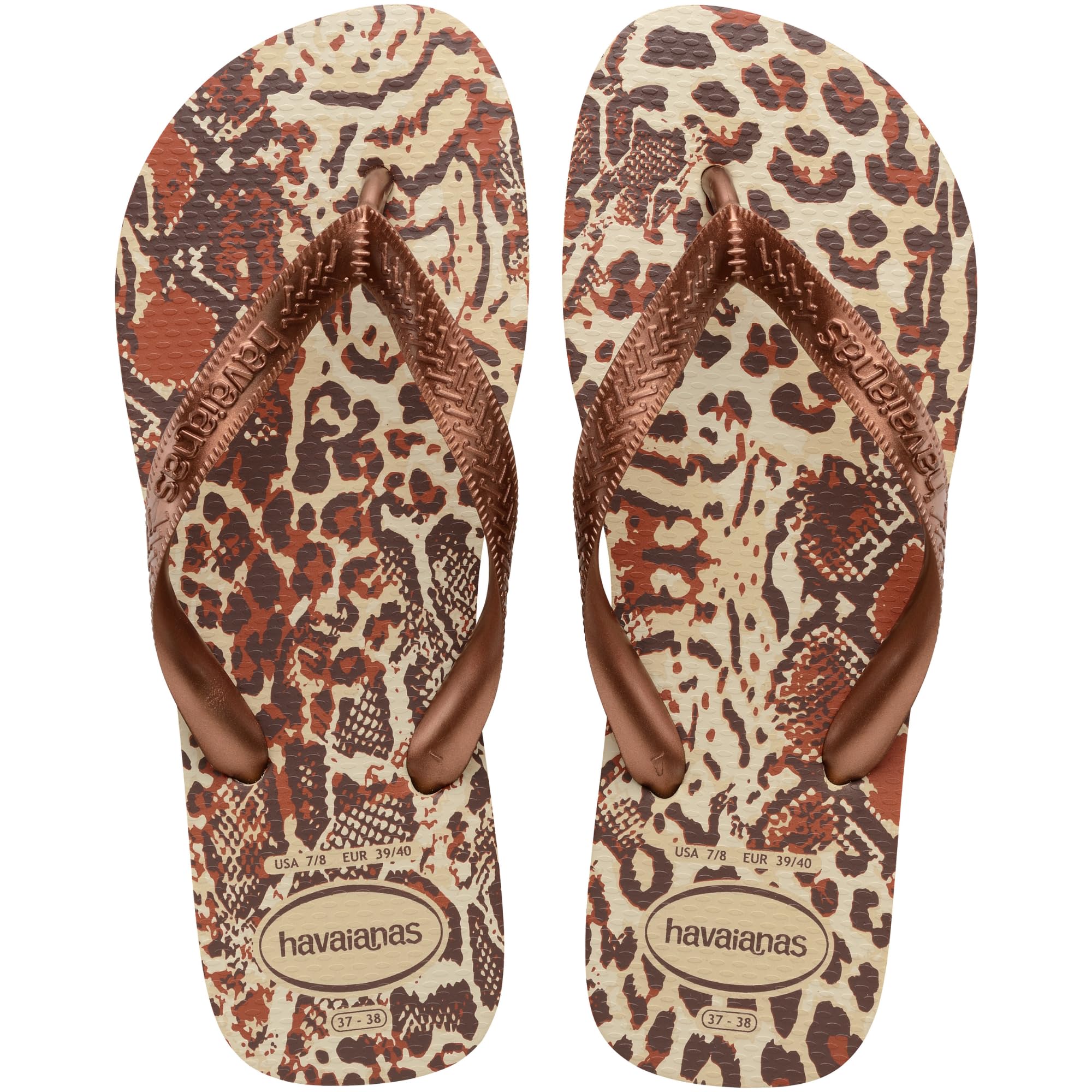 Havaianas Top Animals FlipFlop Mujer Sand Grey/​Metallic Copper 33 EU
