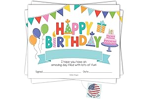 25 Colorful Birthday Certificates for Kids Classroom Birthdays