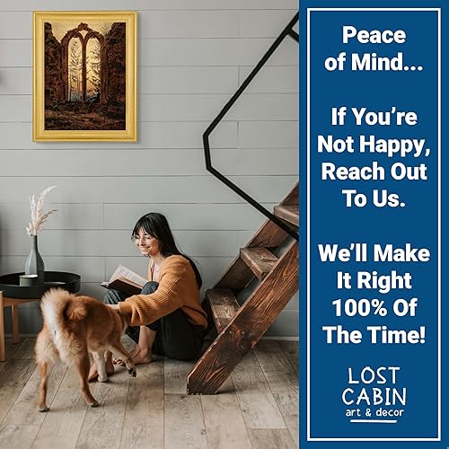 Miniatura 5 de Lost Cabin The Dreamer de Caspar David Friedrich  Lienzo en marco biselado dorado  Reproducción de pinturas de obras de arte finas  Póster