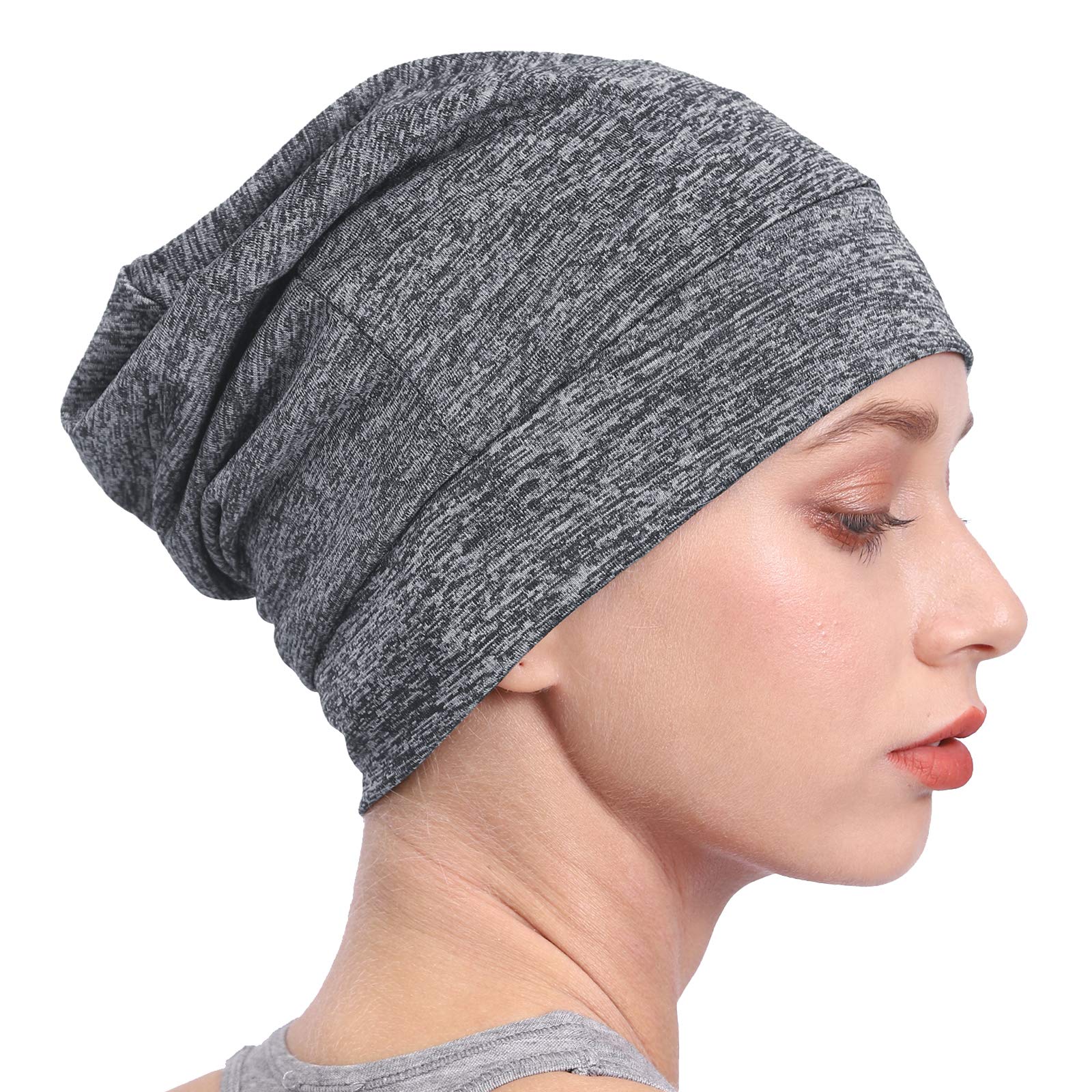 LEAD MODUDU Slouch Beanie Hat Organic Cotton Hipster Chemo Slouchy Cap Sleeping Cap and Comfortable Headwear Cap…