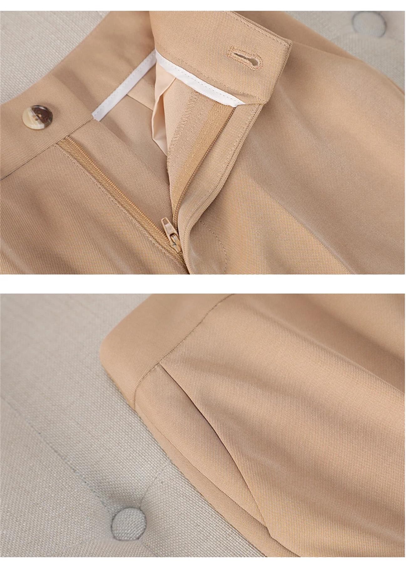 Set da 2 pezzi da donna alla moda, giacca e pantaloni formali, da ufficio, lavoro, lavoro, giacca e pantaloni