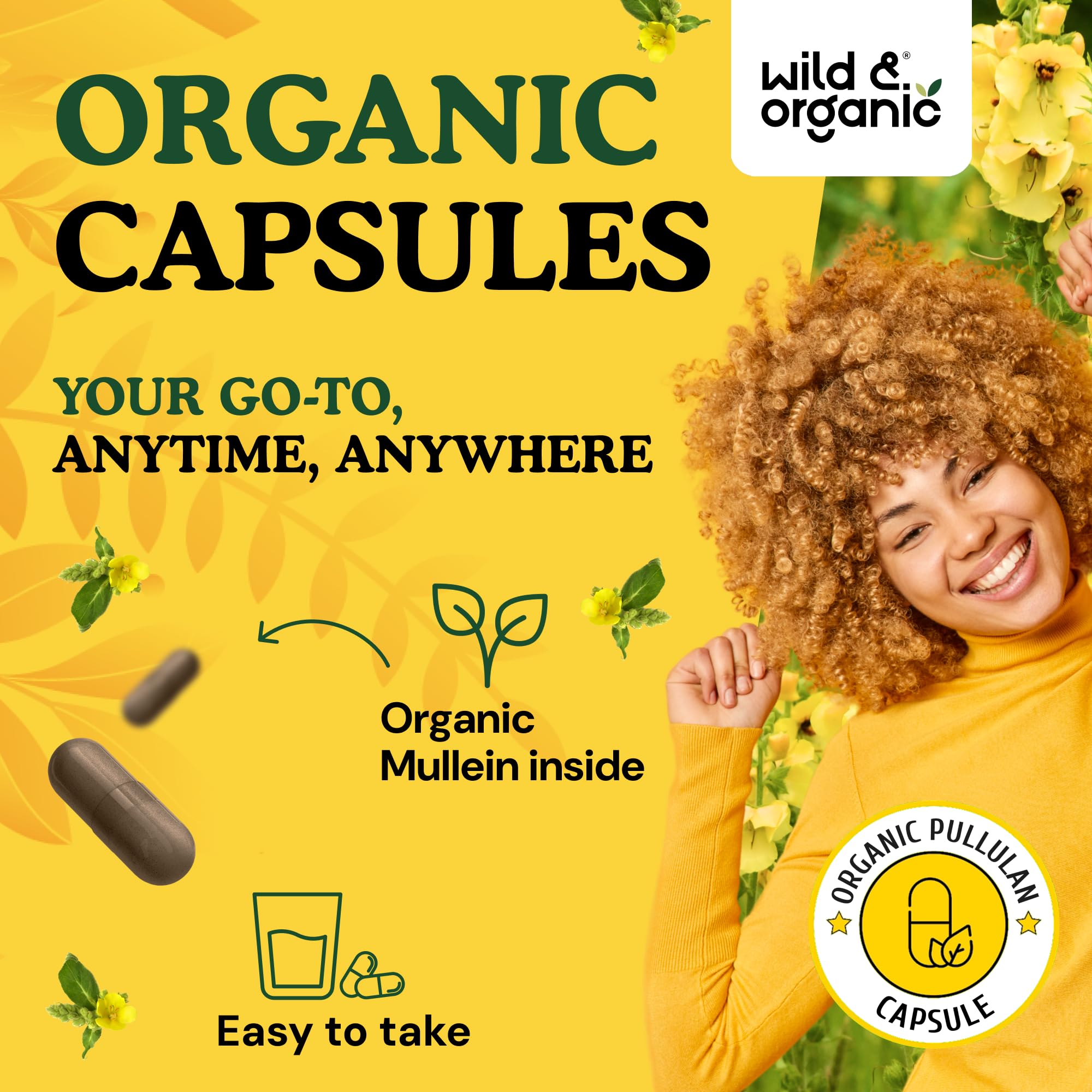 USDA Organic Mullein Capsules - Lung Support - 90 Count — Amazon image 4