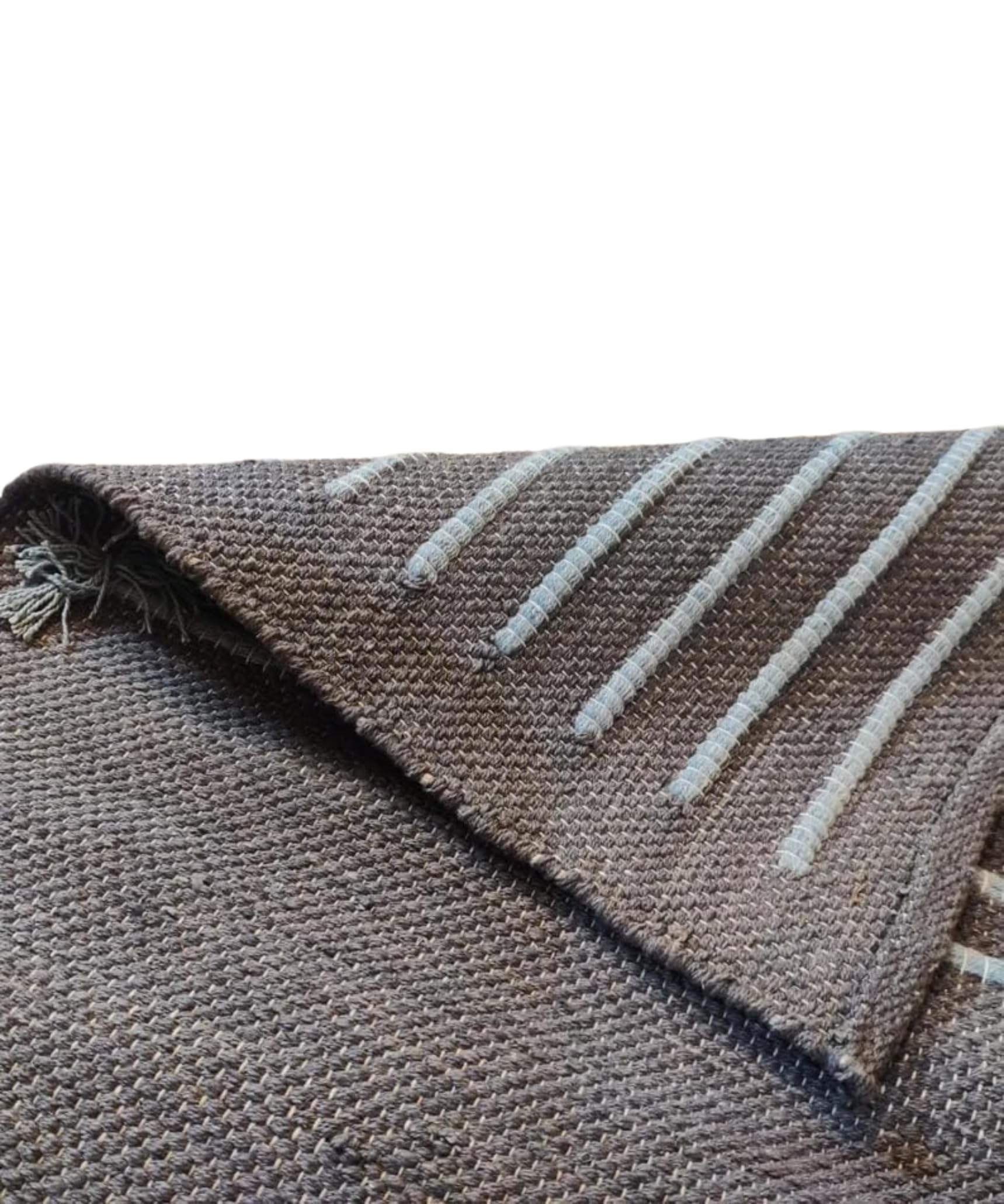 EXPORT PROFILE Anti-Slip Cotton Yoga Mat 24 x 72 Inch | Handmade Woven Yoga & Fitness Rug | 100% Cotton Exercise Mat for Yoga, Meditation, Workout & Pilates | Grey โ image 1