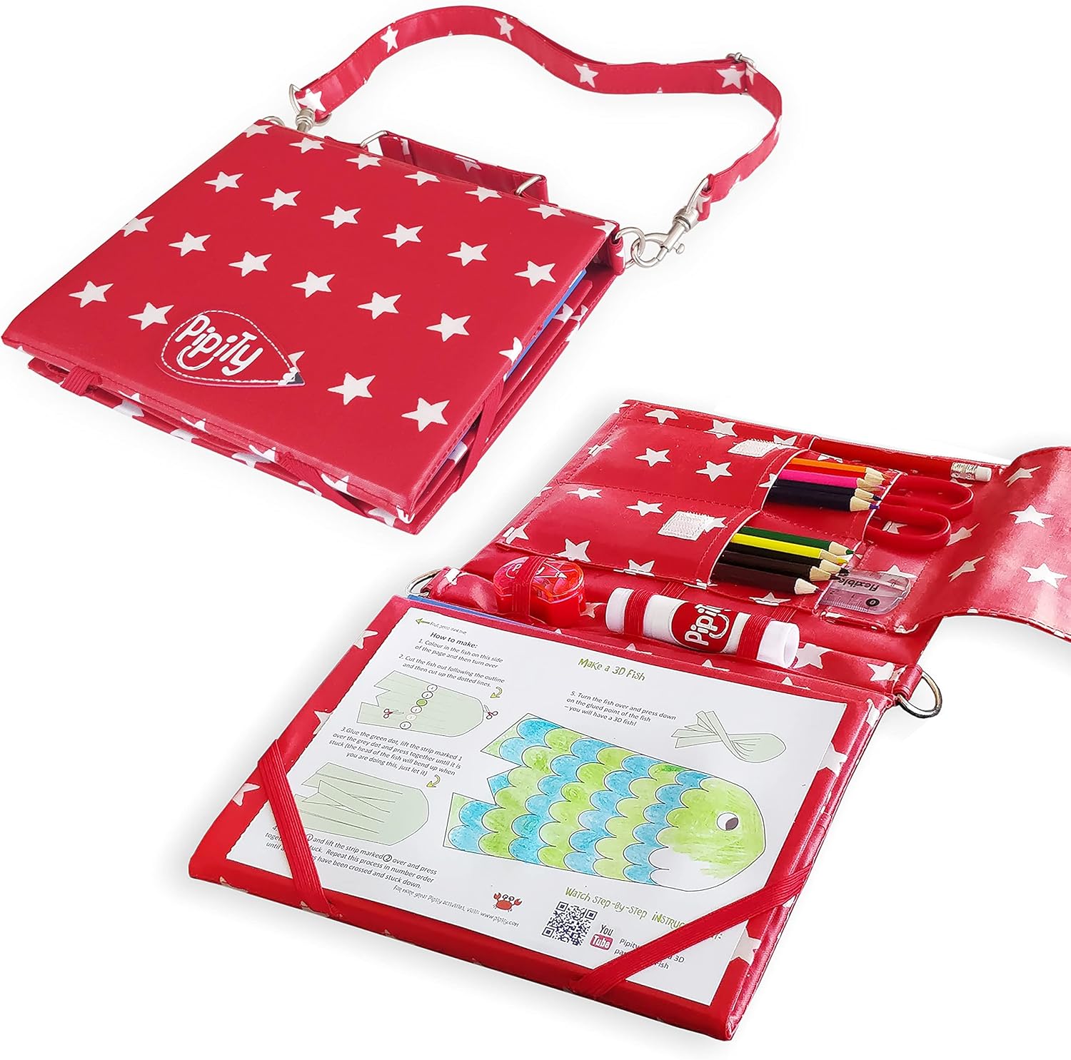 Pipity Activity Set Includes 24 activities: art and crafts, games, and puzzles. 