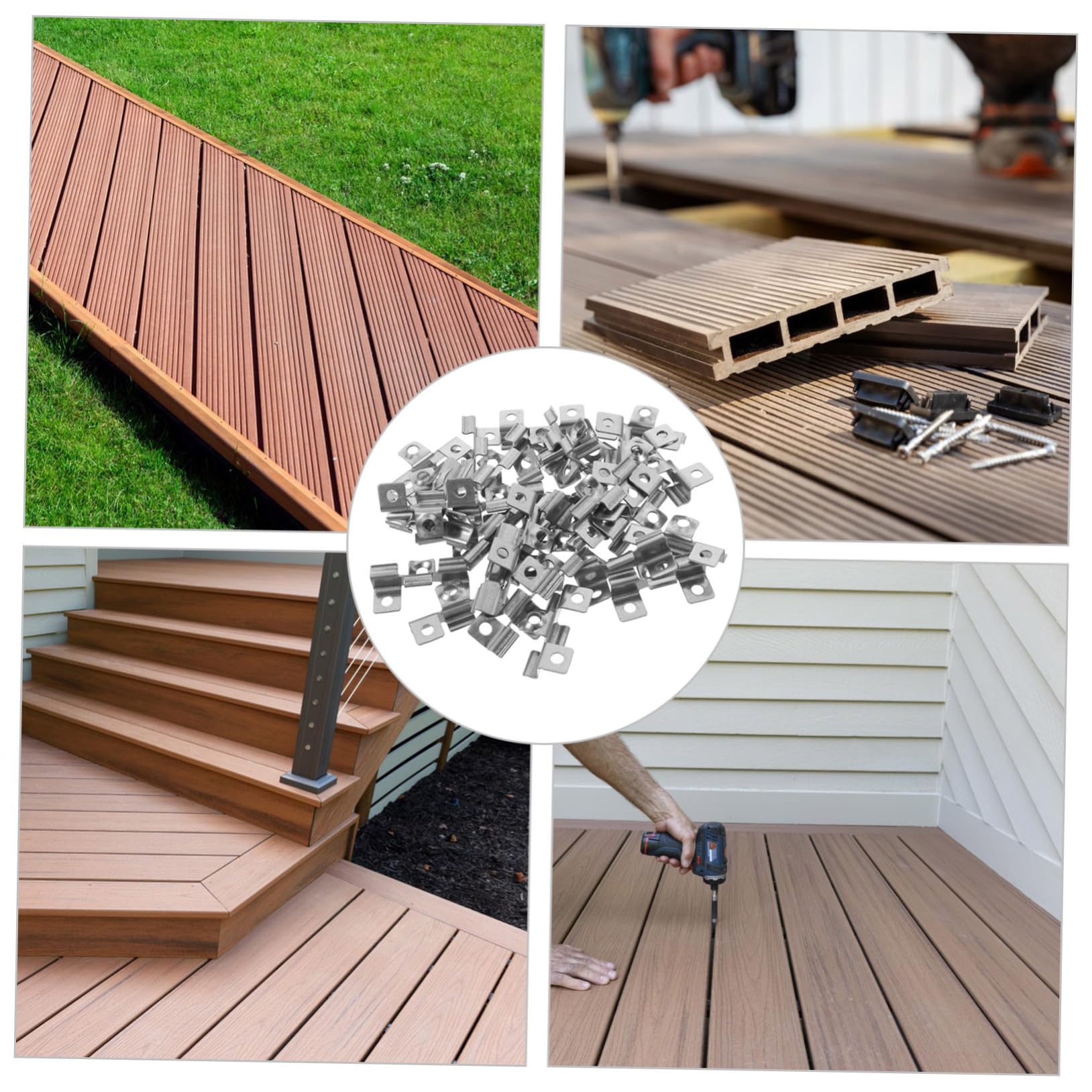 Edelstahl Deckabstandshalter aus Verdeckte Clips für Terrassendielen