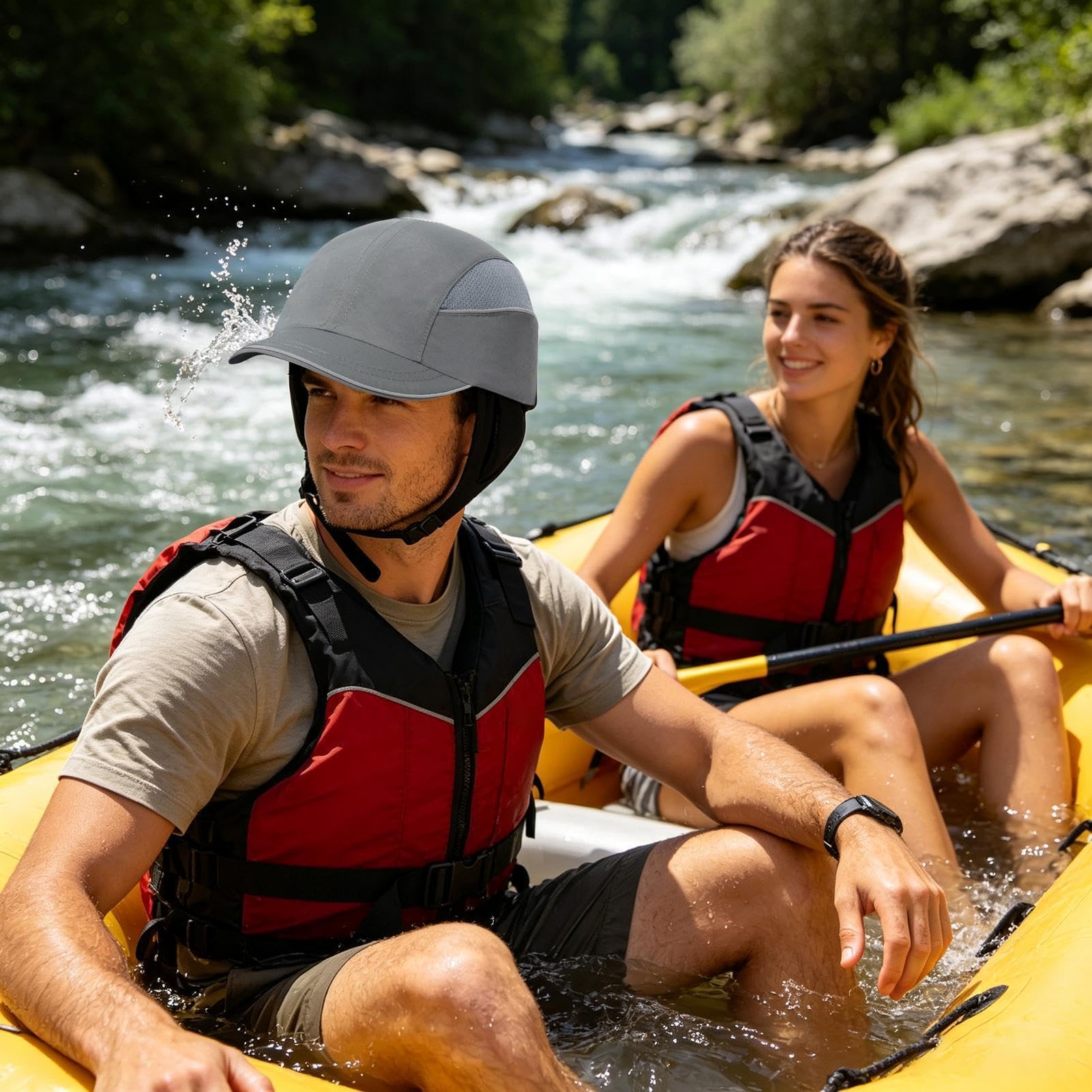 Cappello da surf | Cinghie regolabili traspirante leggero cappello a tesa