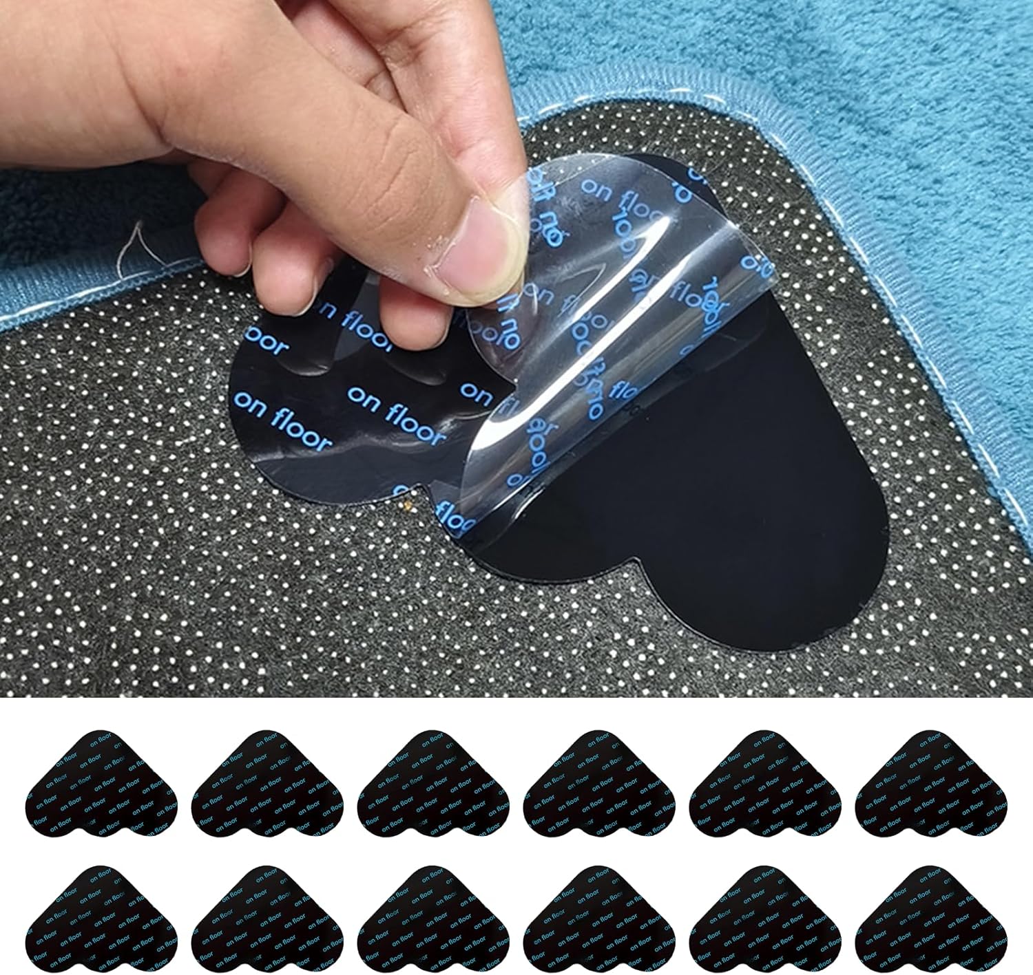 Xumann Carpet Gripper for Rug on Top of Carpets Rugs Grippers Tape