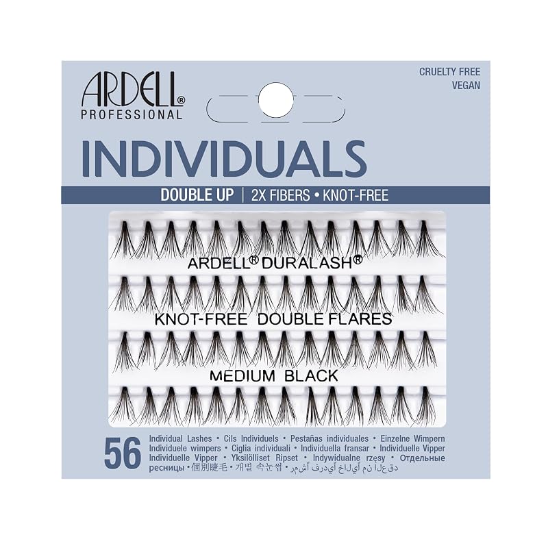 Cílios postiços individuais Double Up Knot-Free Medium Black Ardell
