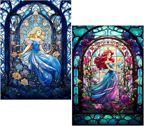 RYMILIE Kits de pintura de diamantes para adultos  Sol y Luna DIY 5D Kits de arte de diamantes de perforación completa Puntos de diamante Pinturas