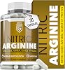 Nitric L-Arginine Nitric Oxide Booster | Natural Protein Source Supplement | Testosterone Supplements for Men | Supports Performance, Energy & Stamina, Vegan & Vegetarian Friendly, 30 UK Made Capsules