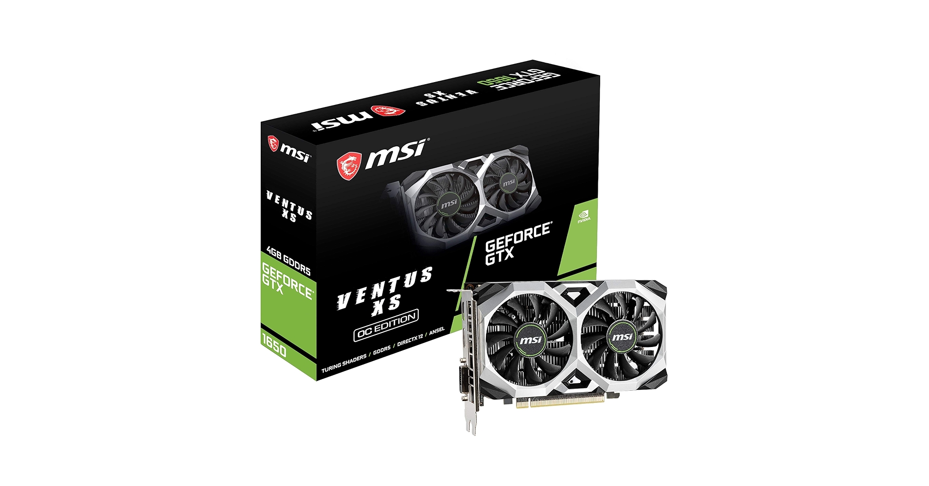 グラフィックボード・グラボ・ビデオカード MSI GeForce GTX 1650 Ventus XS 4G Amazon | MSI NVIDIA GeForce GTX 1650 Ventus XS 4G OCV1 4GB GDDR5