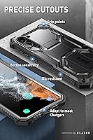 Vista 5 de i-Blason Armorbox - Funda para Samsung Galaxy S23 con soporte y clip para el cinturón, protector de pantalla integrado, 2 marcos frontales