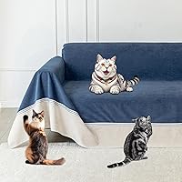 Vista 22 de Loiion Fundas de sofá para sofá de 3 cojines, funda gris resistente a los arañazos de gatos – Fundas protectoras antideslizantes y gruesas