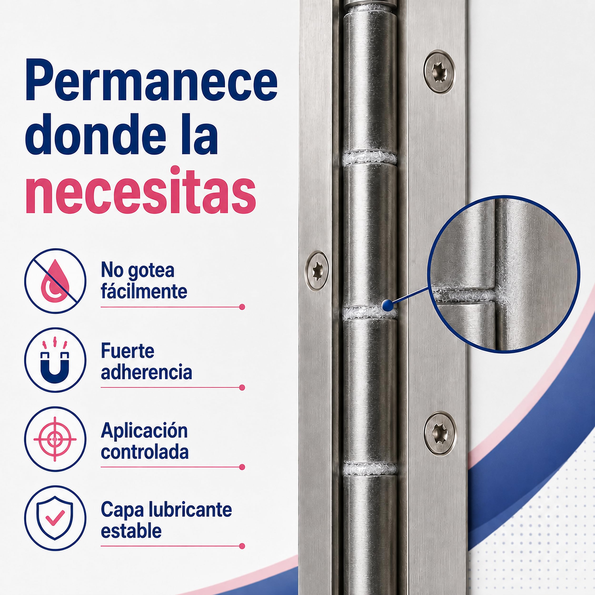 Grasa Blanca de Litio en Spray 400 ml, Lubricante Multiusos con Cánula de Precisión, Alta Adherencia y Protección Anticorrosión para Bisagras, Rodamientos, Engranajes y Guías, Pack de 6 Unidades