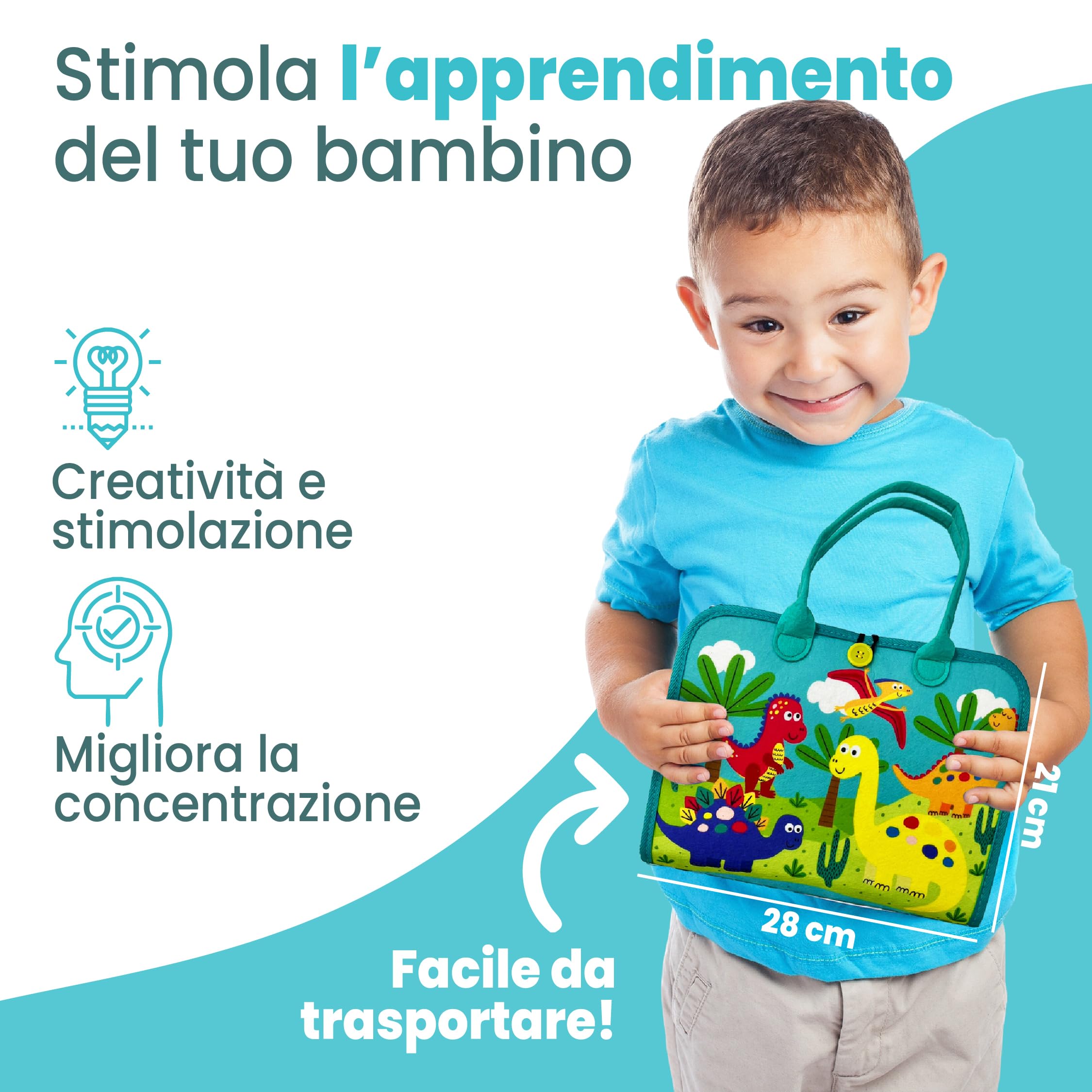 Busy Board Montessori 1 Anno 2 Anni Libro Montessori Interattivo Pannello Sensoriale Bambini Busy Book Tavola Sensoriale Montessori attività Sensoriali Giocattolo Educativo Regalo