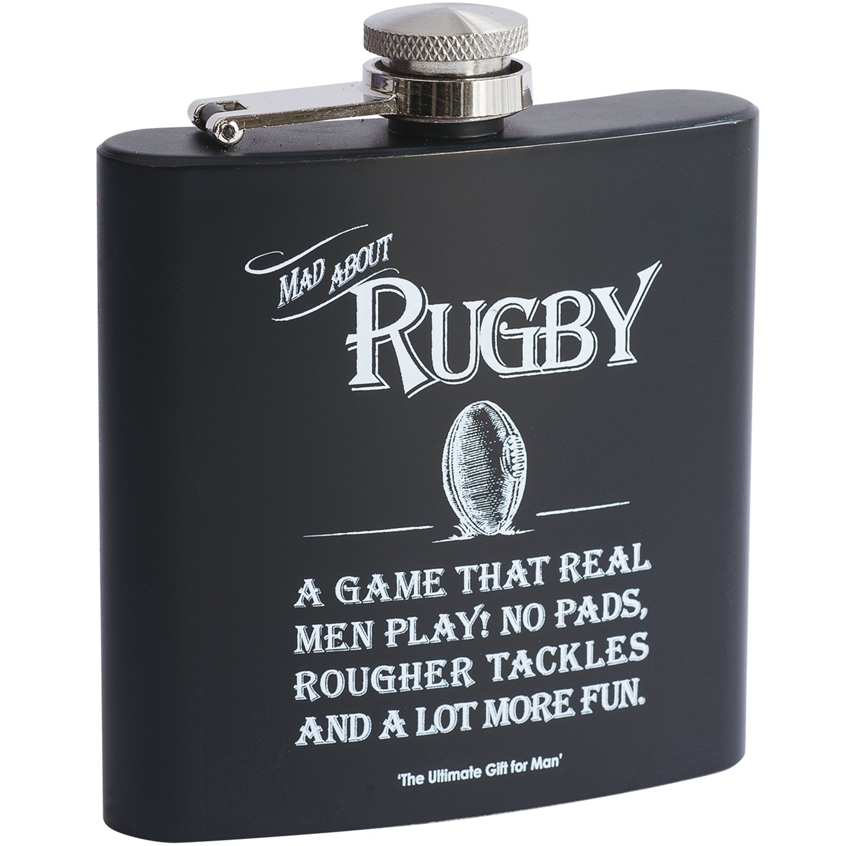 Arora Multicolour Ultimate Gift For Man 8872 Rugby Hip Flask