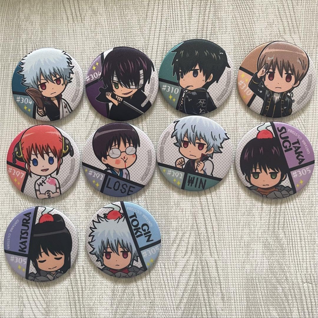 銀魂 思い出 シルキー缶バッジ 銀魂 思い出 シルキー缶バッジ