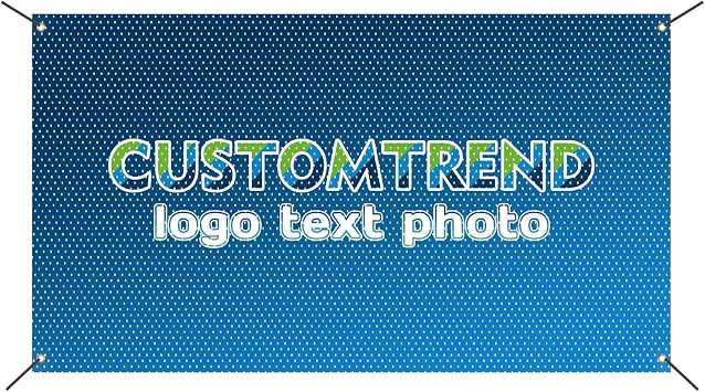 Custom Mesh Banner, Personalized Mesh Signs with Logo, Text, Image, Create Your Own Banner for Business, Wedding, Sports, Events, Party, Outdoor & Indoor Use