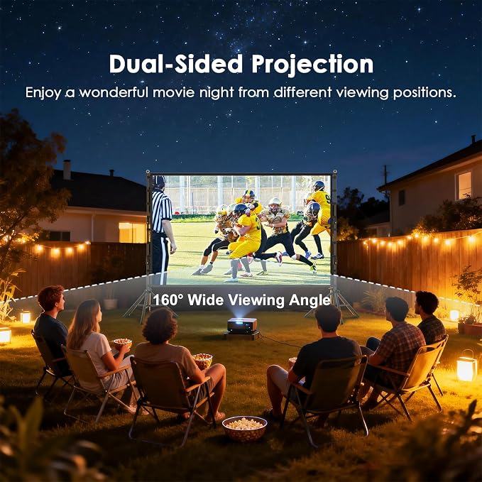 Pantalla para proyector con soporte 120 pulgadas miniatura 5