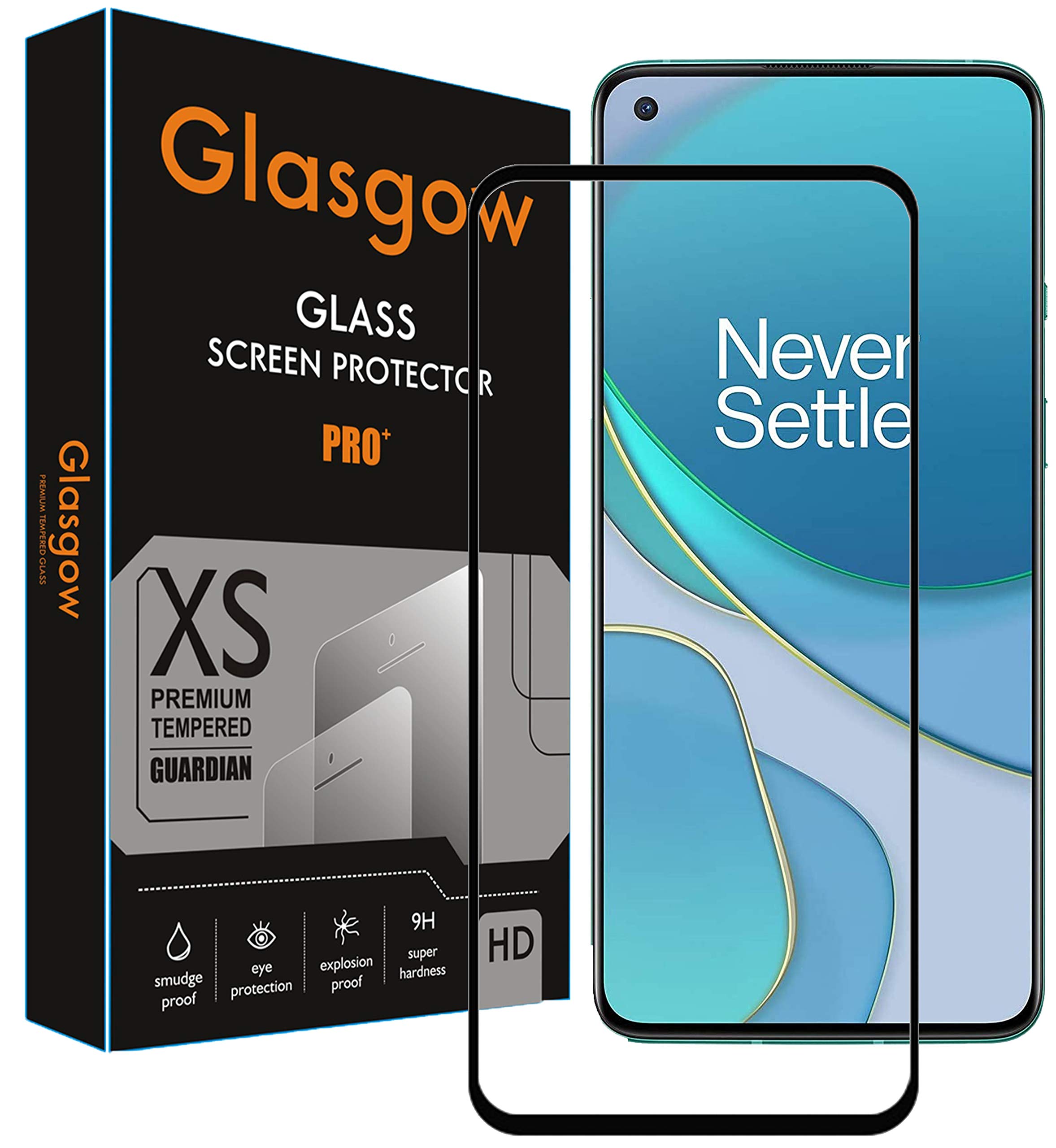 Glasgow Premium Edge to Edge Tempered Glass Screen Protector for OnePlus Nord 2T 5G [flexible] [Gorilla] Bubble Free Installation [Screatch proof] [Guard] - Black (B0BB7G8P52) Amazon Price History, Amazon Price Tracker