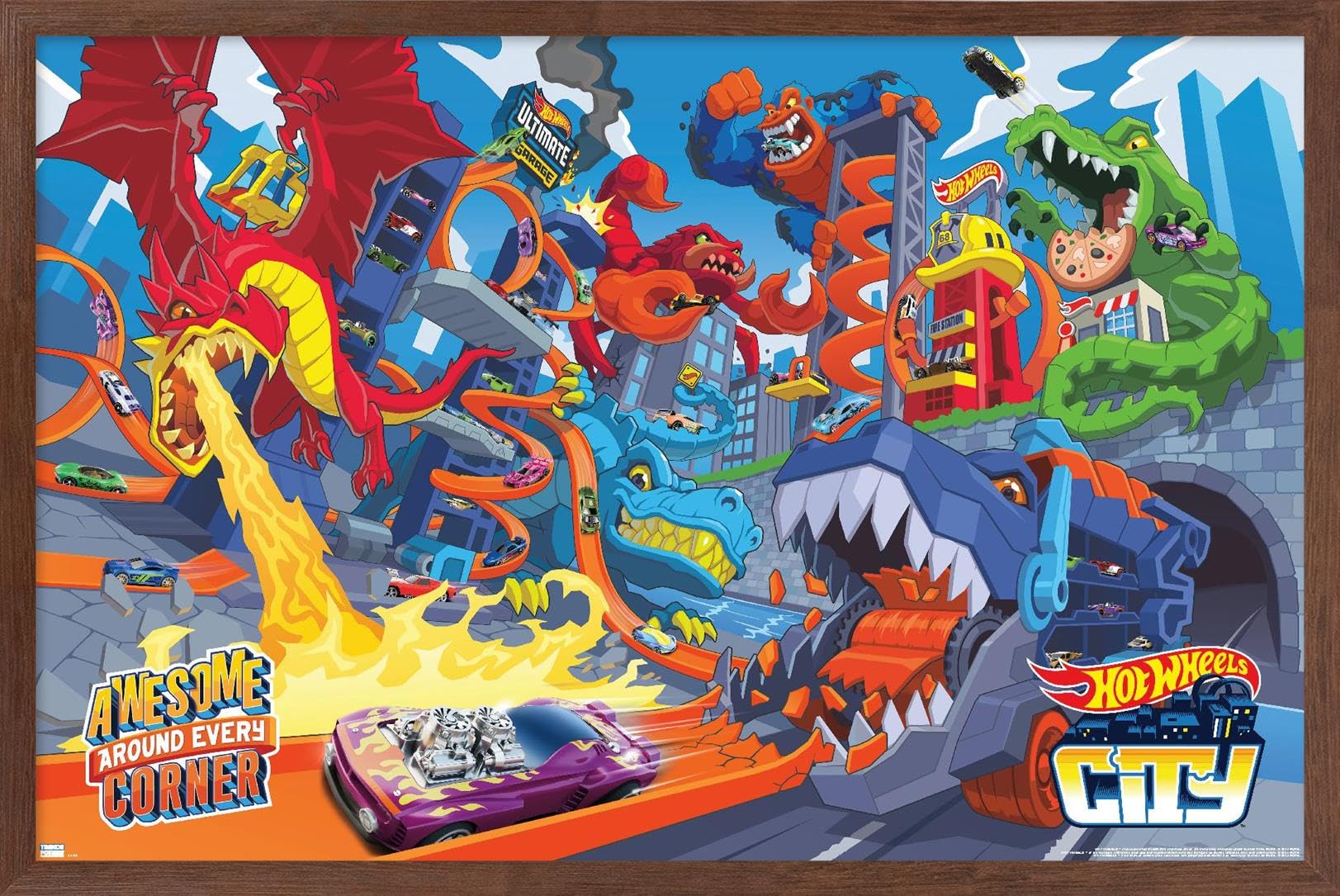 Amazon.com: Mattel Hot Wheels - Awesome Around Every Corner Wall