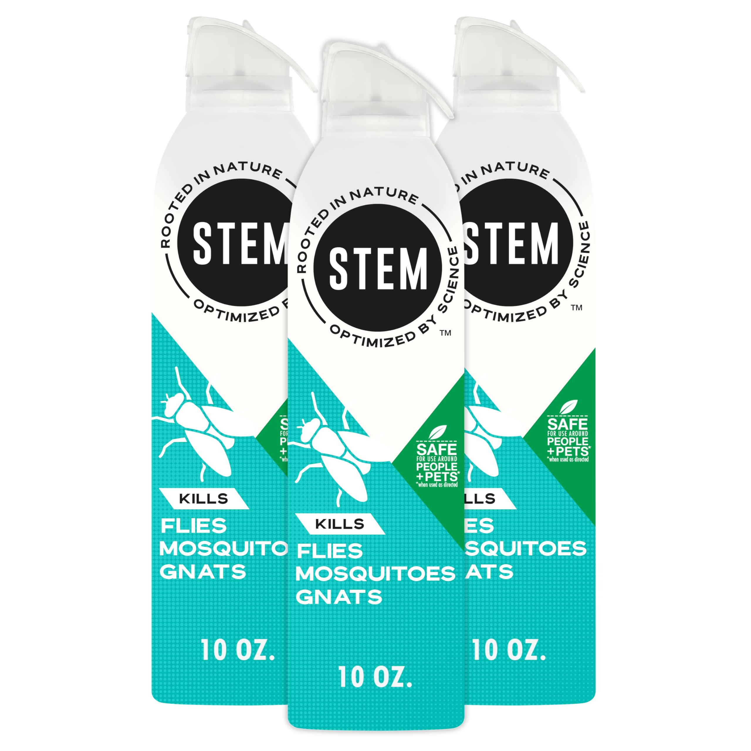 Kills Flies, Mosquitoes And Gnats: Plant-Based Active Ingredient Bug Spray, Botanical Insecticide For Indoor And Outdoor Use; 10 fl oz (Pack Of 3)