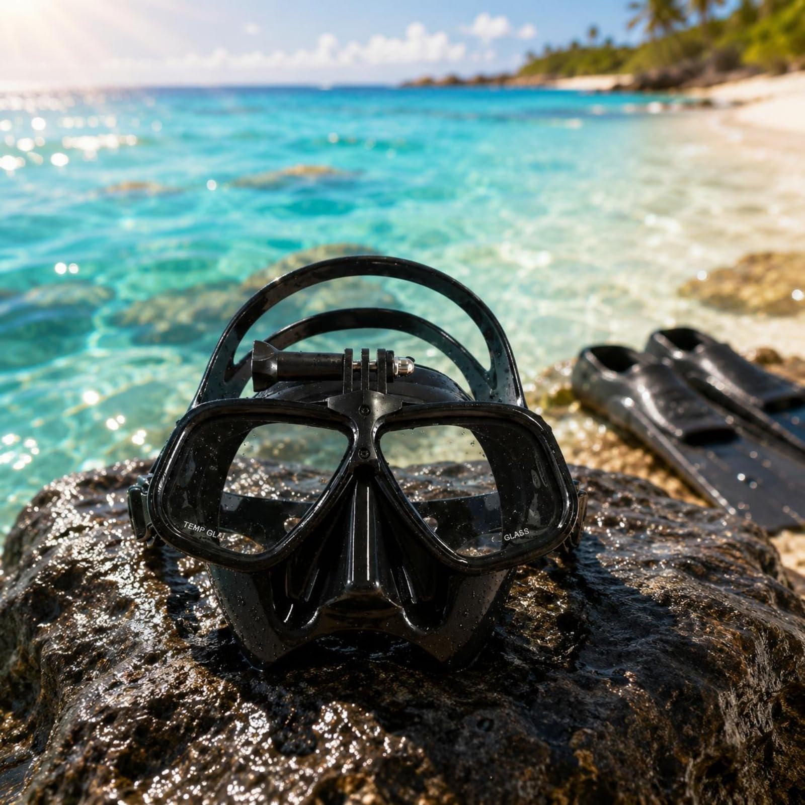 Maschera Low Volume Antiappannante Maschera Subacquea a Doppia Lente Antifog per Freediving