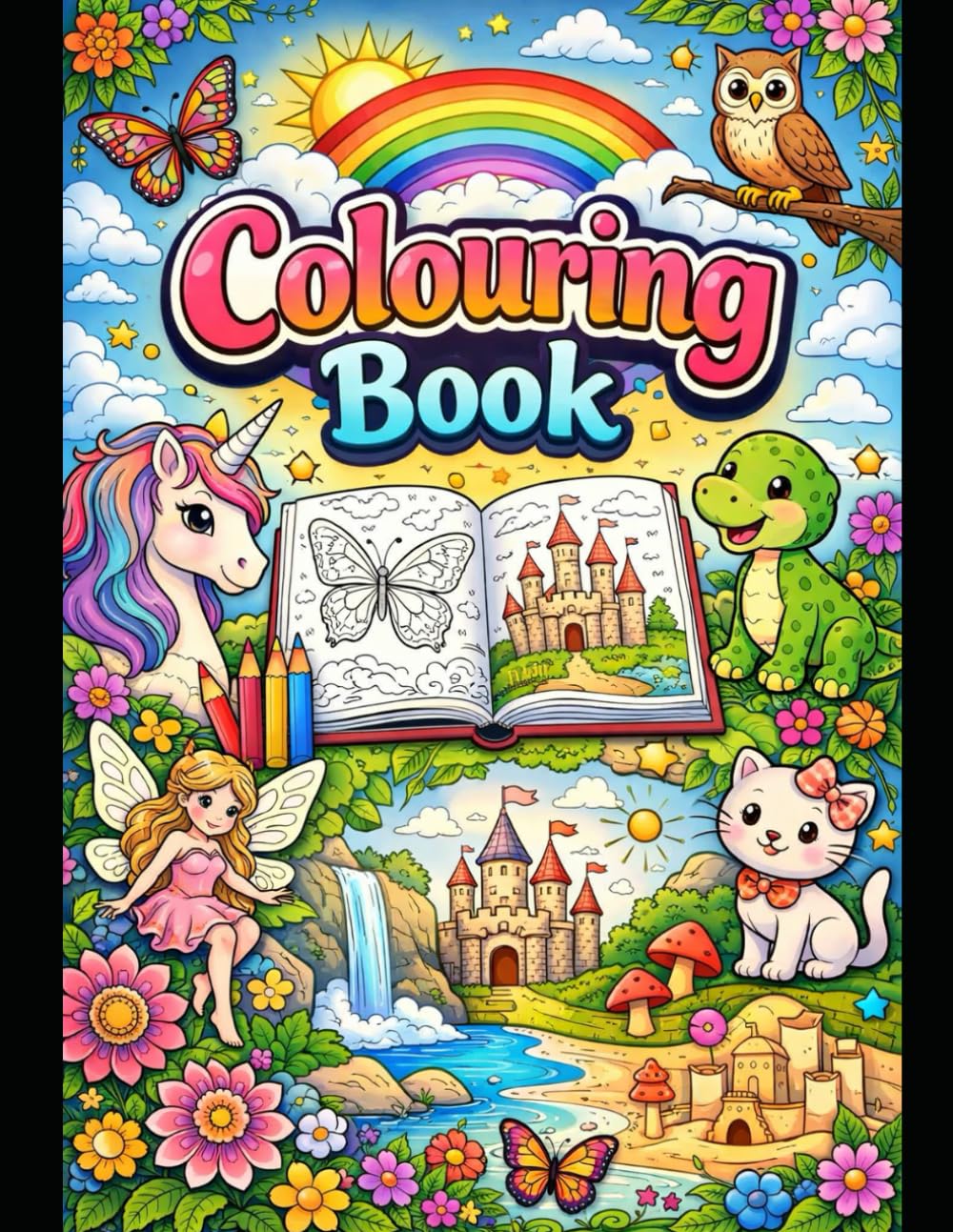 A fun colouring book for kids aged 3 to 6