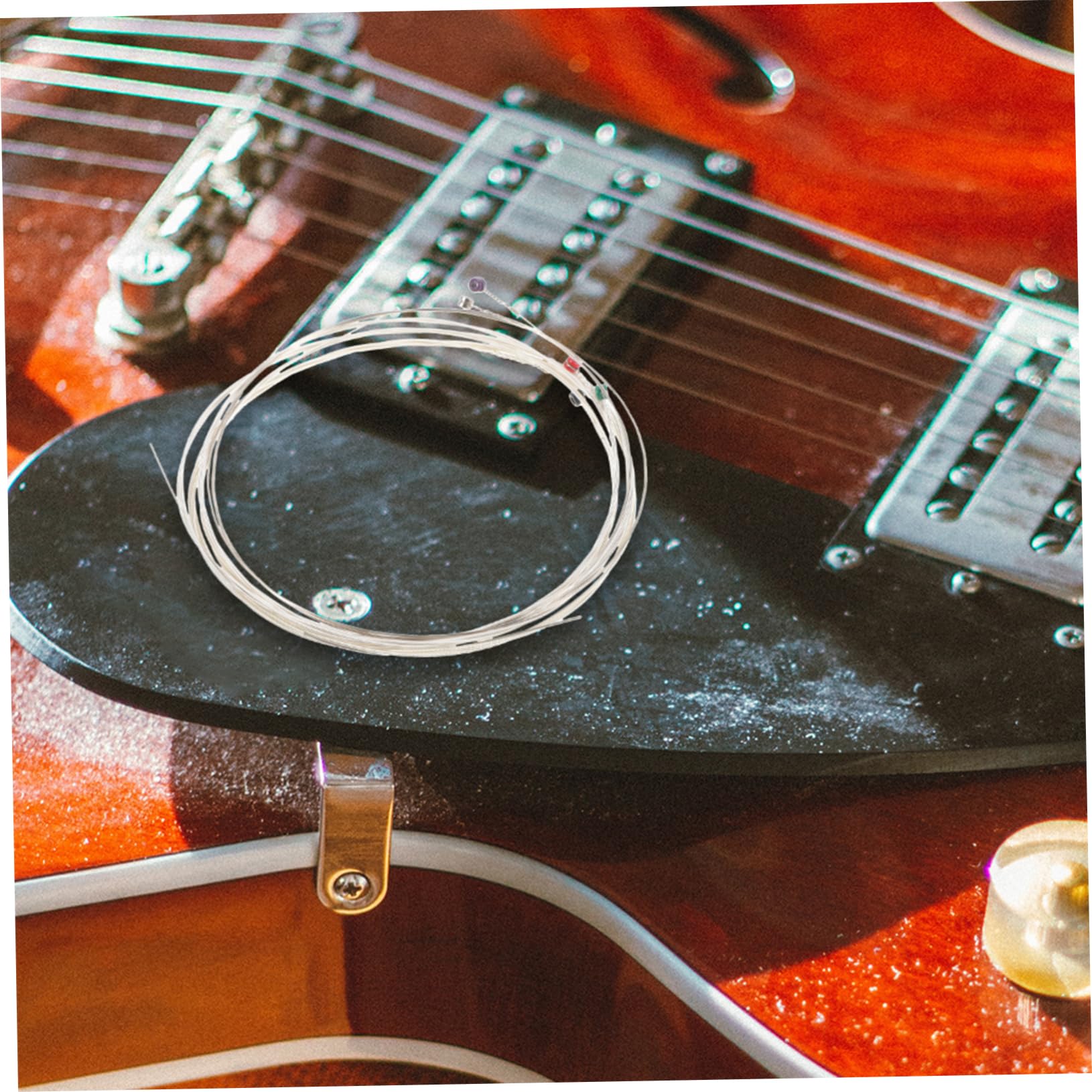 Totority 6-pack Phosphor Bronze Guitar Strings Replacement for Electric Folk Guitars Coated for Longevity Versatile for Multiple Styles