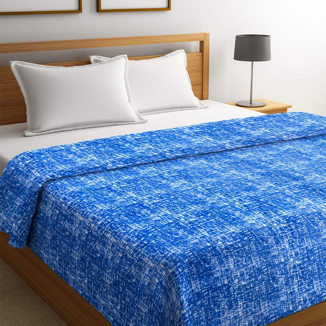 Buy Portico New York Imprints 1 Double Blanket Blue Online at Low