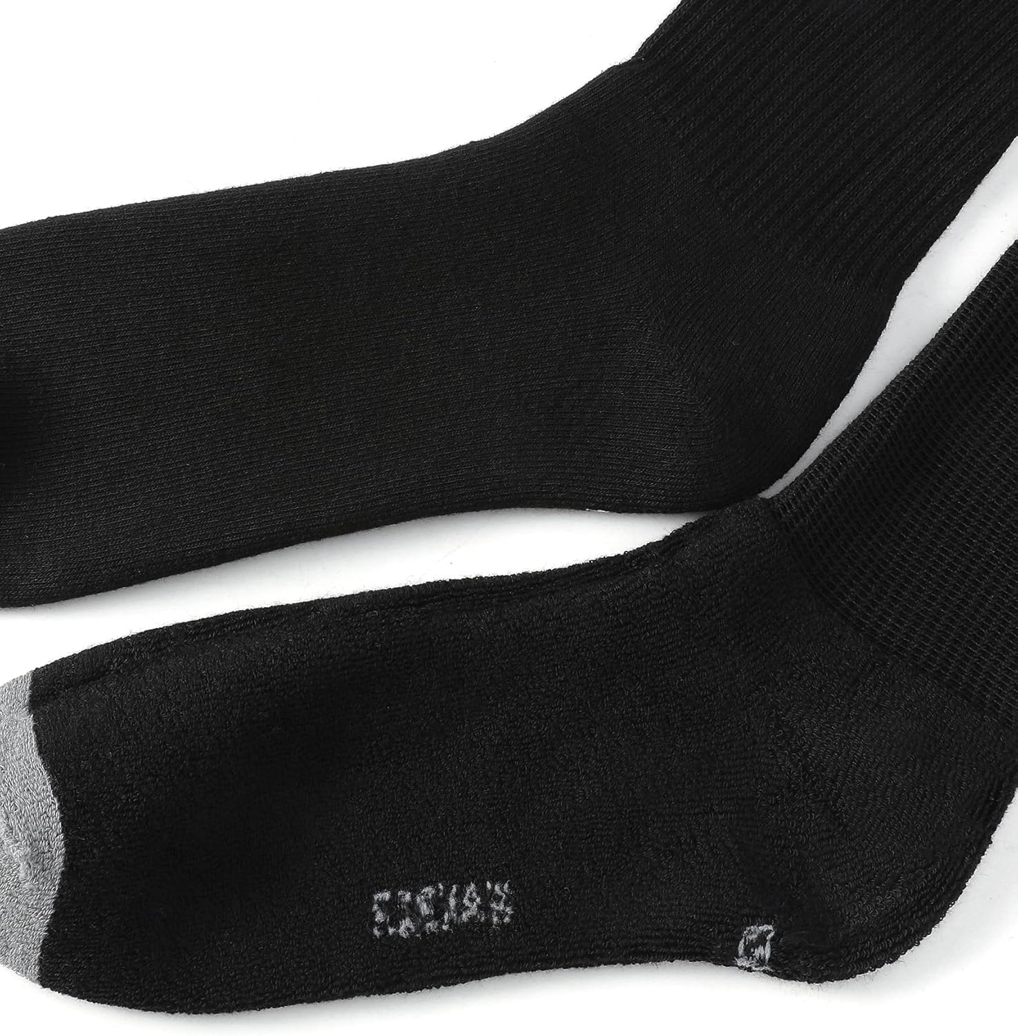 WANDER Men's Running Crew Socks 6 Pairs Cotton Athletic Socks for Men Cushion Performance Socks 8-12/12-15 - Image 3