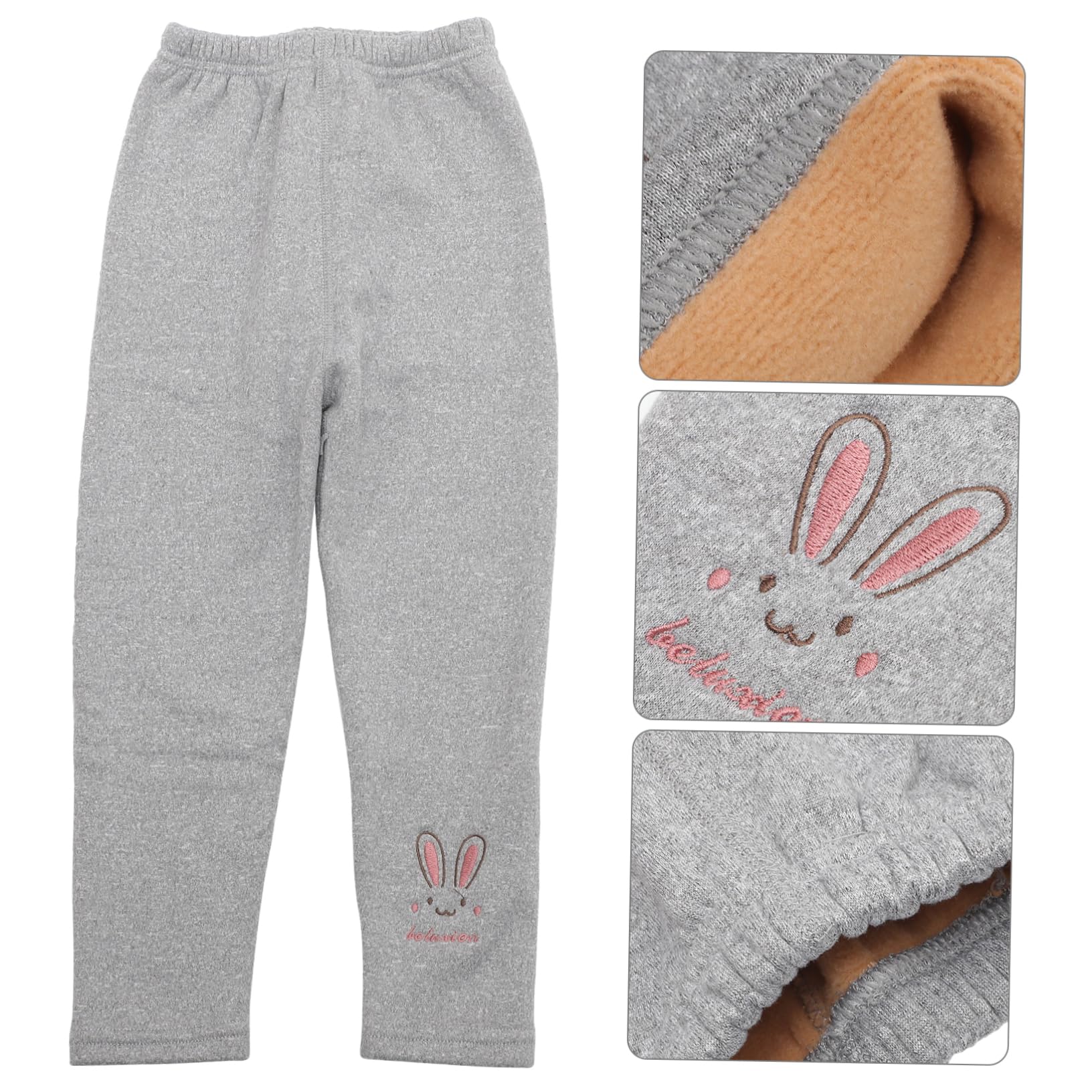 GALPADA 3 Piezas Polainas de bebé Pantalon Termico Pantalón térmico Pantalones de Lana niñas Leggins con Forro Polar para niños Leggins con Forro Polar niños Polainas Calientes Espesar
