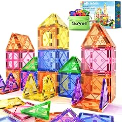 Magnetic Tiles Toddler Toys Magnetic Building Blocks for Kids Ages 3-12 STEM Educational Toys for Girls & Boys Sensory Play for Preschool Learning Classroom Must Have Decor