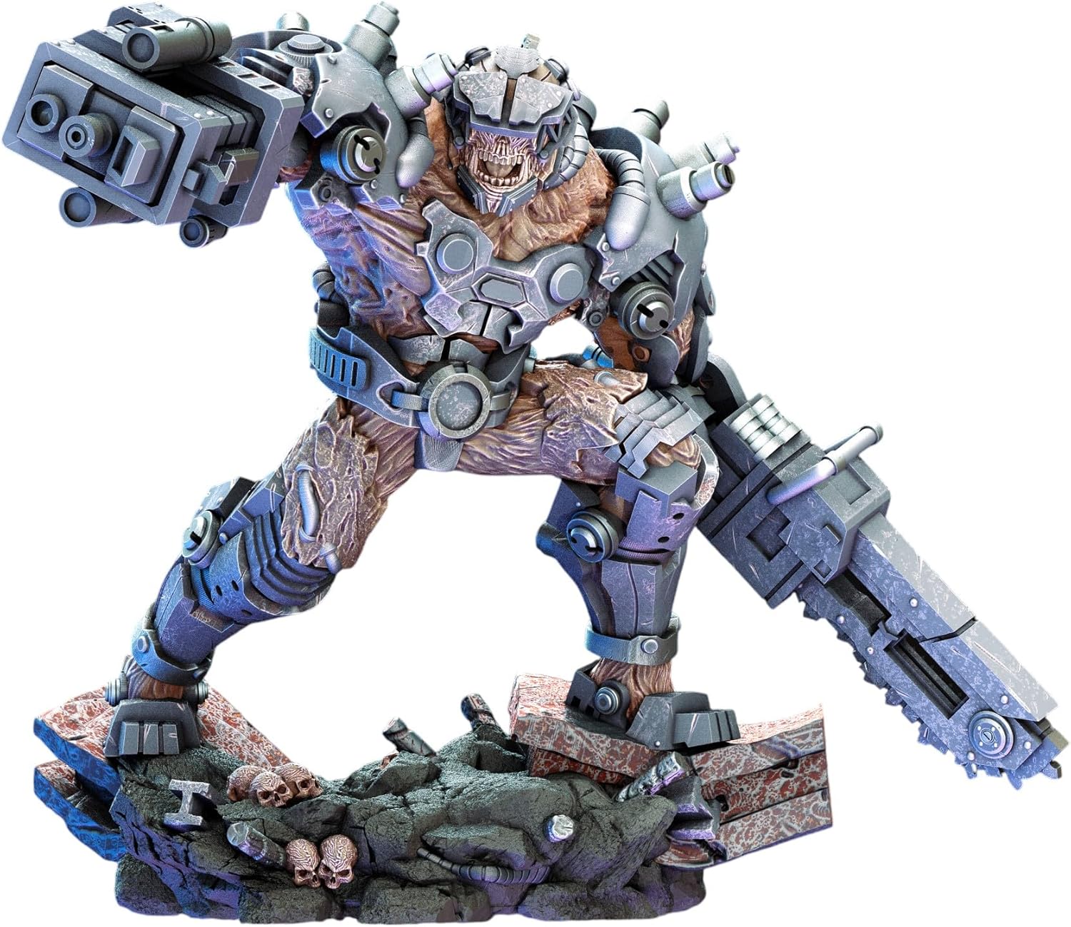TYL Trancended Fleshgrafts Unpainted Miniature for War Gaming | RPG Scale Figures, Detailed Tabletop Board Game Accessories | Realistic Tabletop Miniatures (C, 50mm)