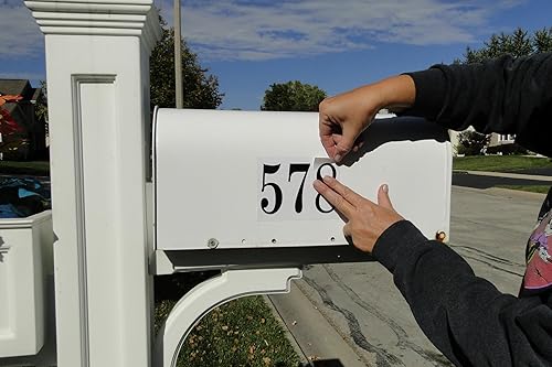 Letras de vinilo adhesivas, números, números reflectantes autoadhesivos, números adhesivos para letreros, barcos, números, 1 pulgada, adhesivo,