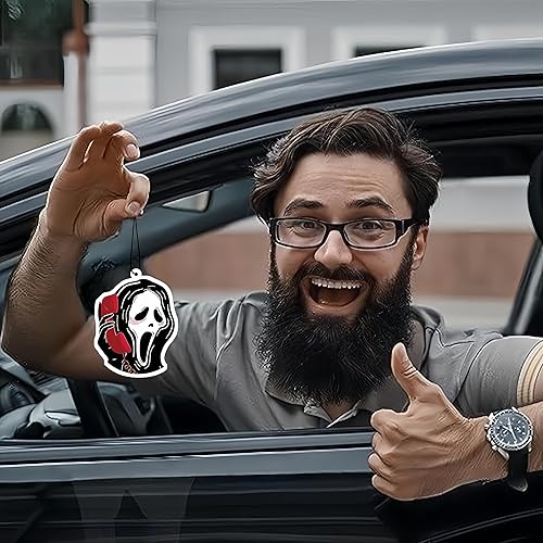 Miniatura 7 de Ambientador de aire para automóvil de Halloween, fantasma, terror, accesorios para el interior del automóvil, ambientador colgante de hongos para