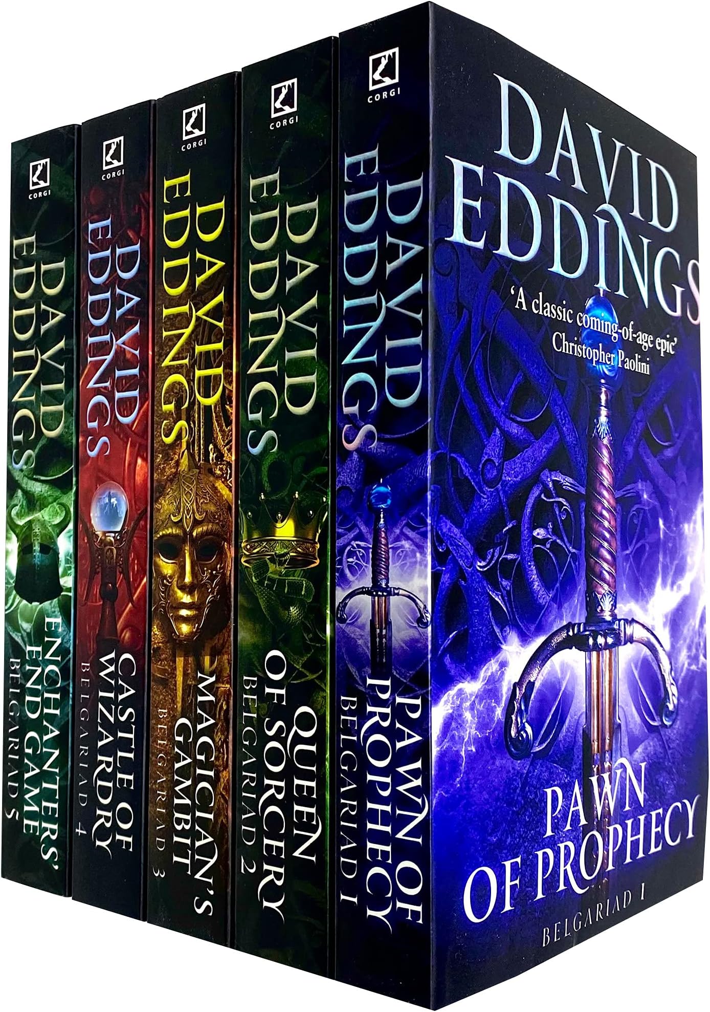 The Belgariad Series 5 Books Collection Set By David Eddings Pawn Of Prophecy