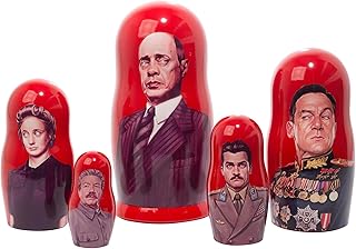 Golden Cockerel The Death of Stalin Russian Nesting Doll 5 pc./8