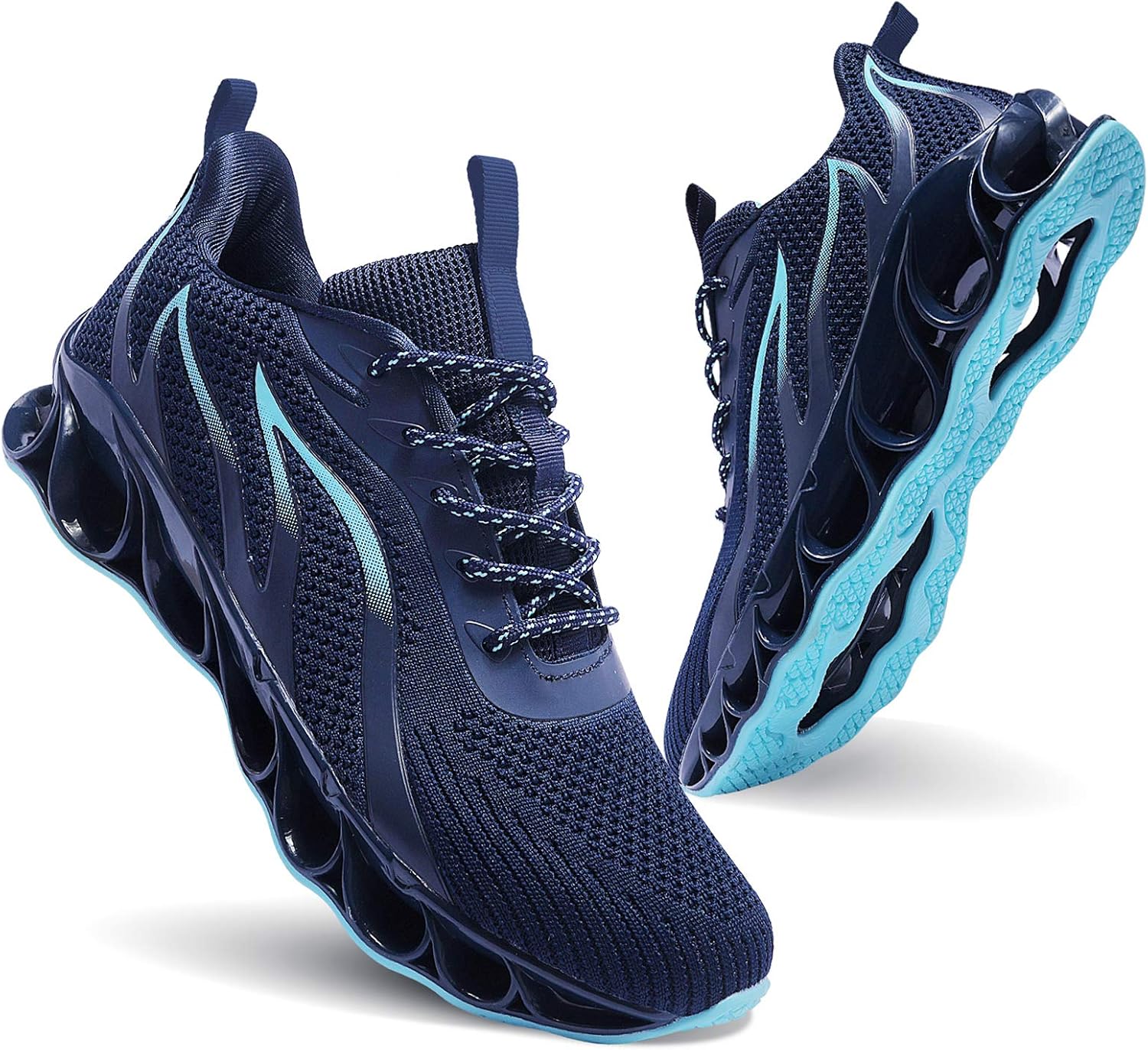 Men Athletic Shoes Mesh Blade Running Walking Sneakers 11.5 C_darkblue