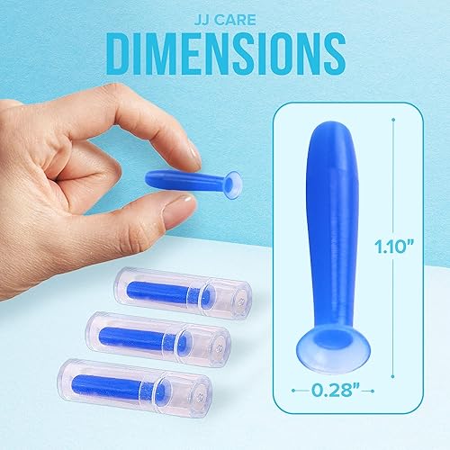 Miniatura 4 de JJ CARE Aplicador de lentes de contacto  Paquete de 4 herramientas de succión para lentes de contacto duras, émbolo de contacto ocular de goma de